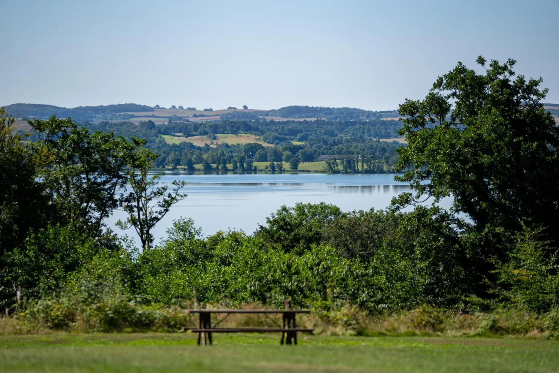 Natural landscape in Skanderborg Park
