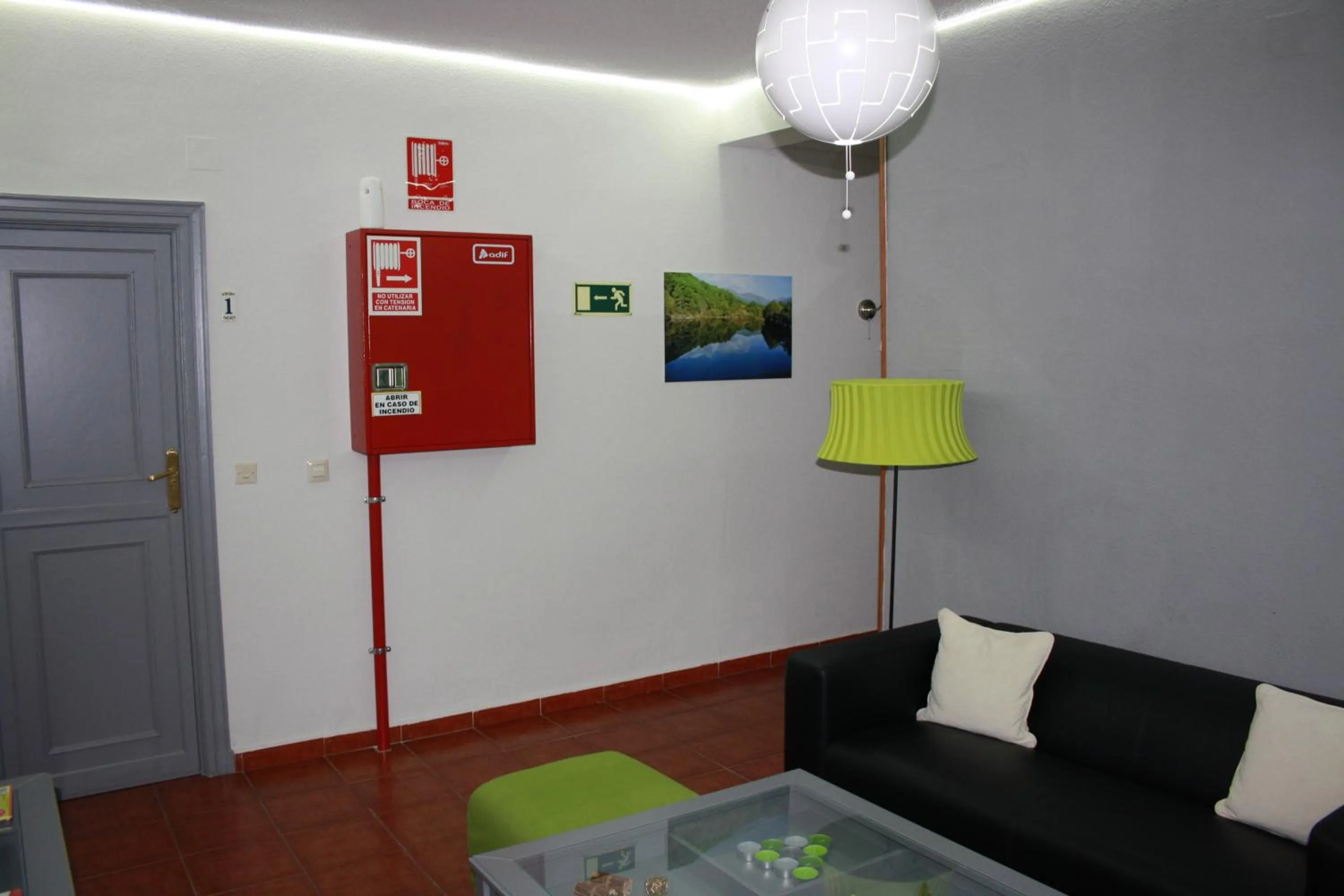Lobby or reception in Hostal La Estación