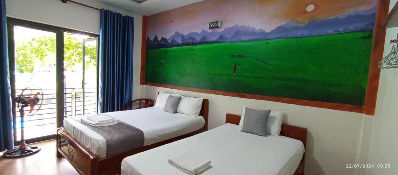 Bed in Palafita Bungalow