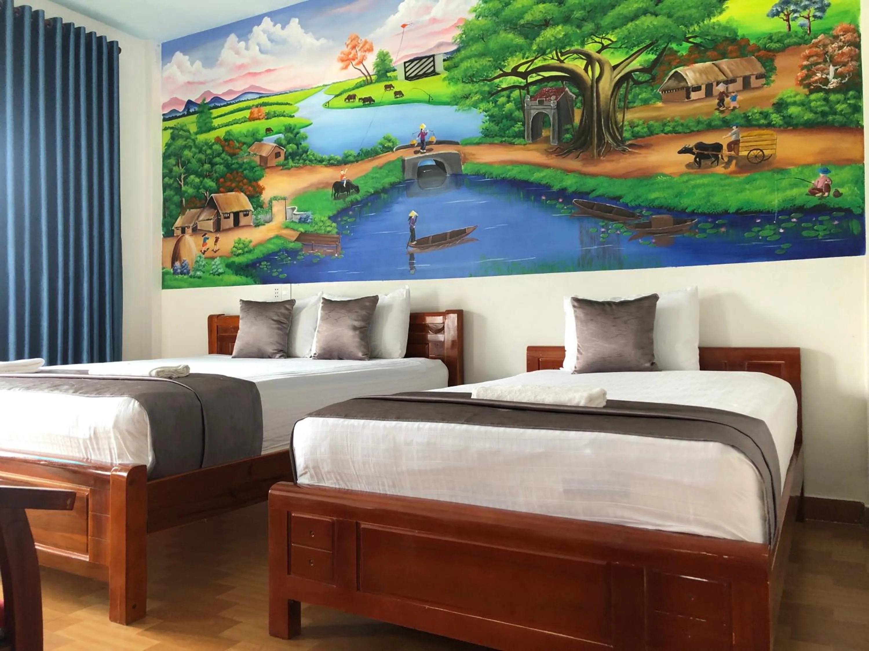 Bathroom, Bed in Palafita Bungalow