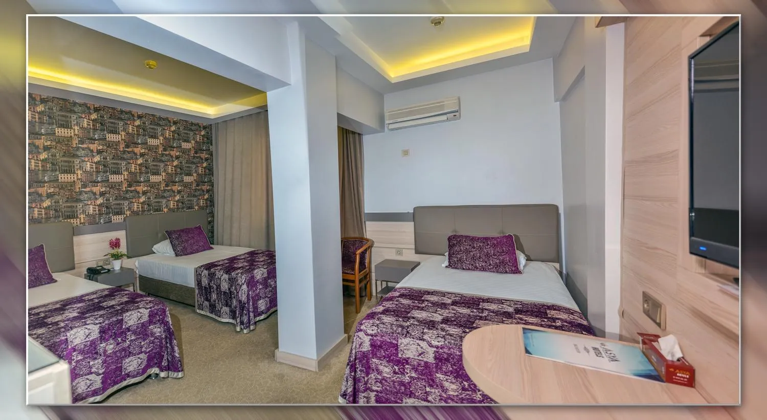 Photo of the whole room, Bed in Asya Hotel