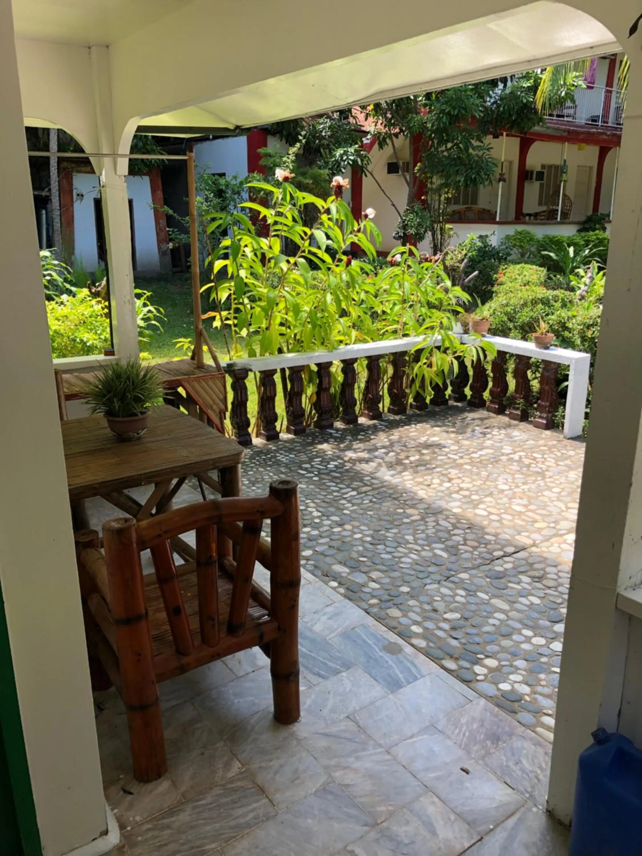 Patio in Puerto Galera Hostel