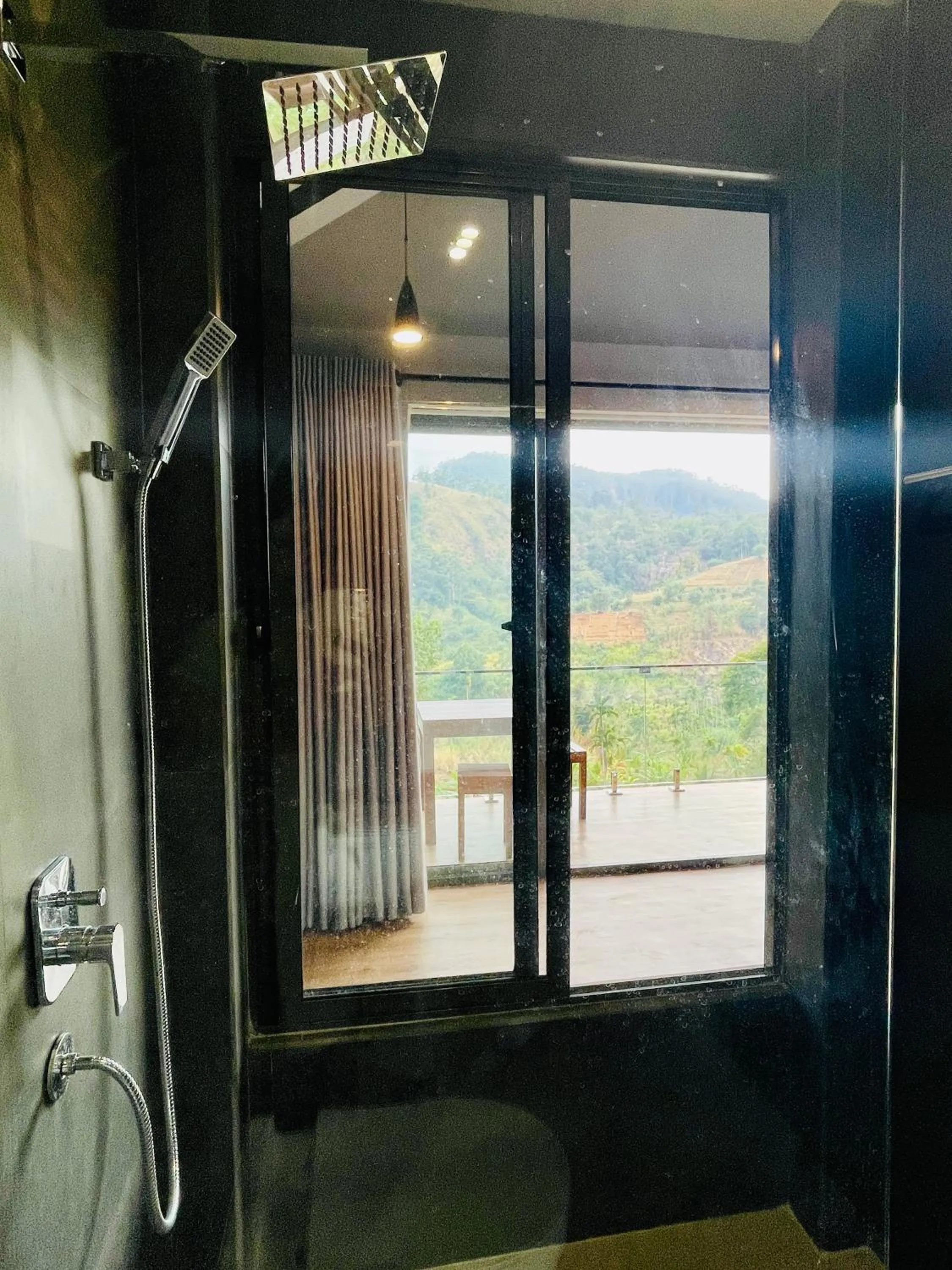 Shower in Ella 100 View Cottage