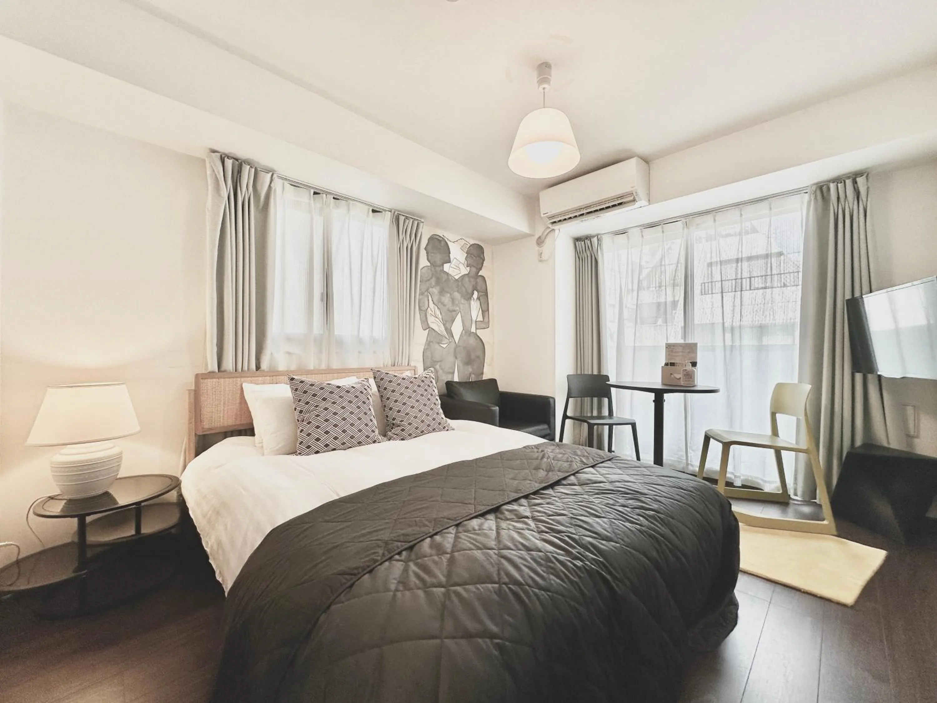 Photo of the whole room, Bed in LANG Hotel GINZA 1K