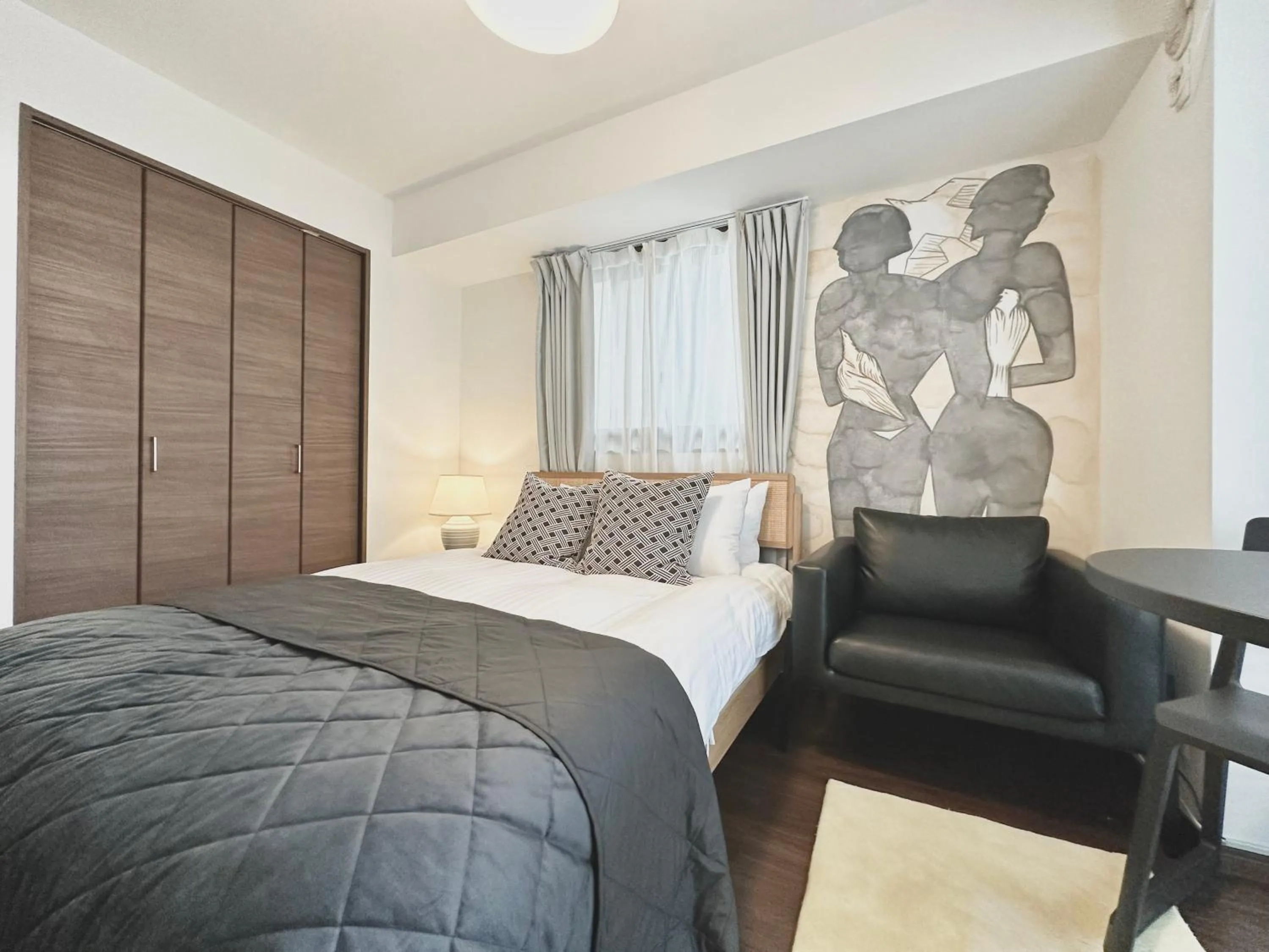 Photo of the whole room, Bed in LANG Hotel GINZA 1K