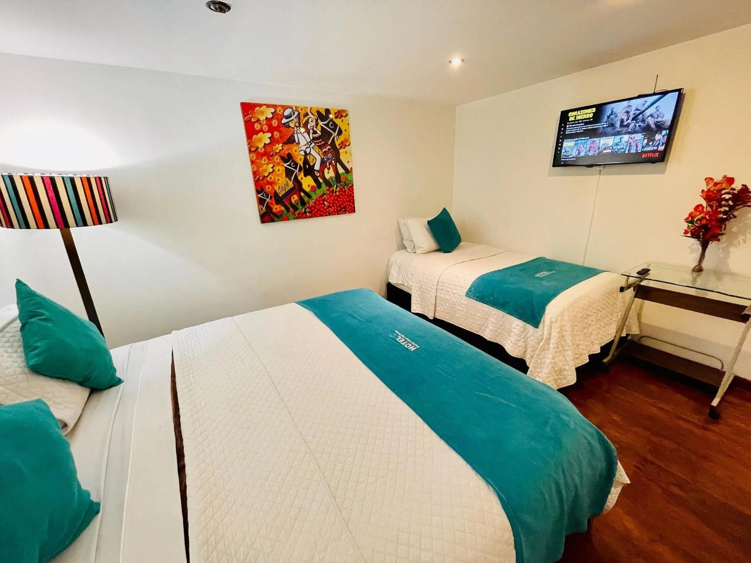 Bedroom, Bed in Hotel Santa Cruz Bogotá