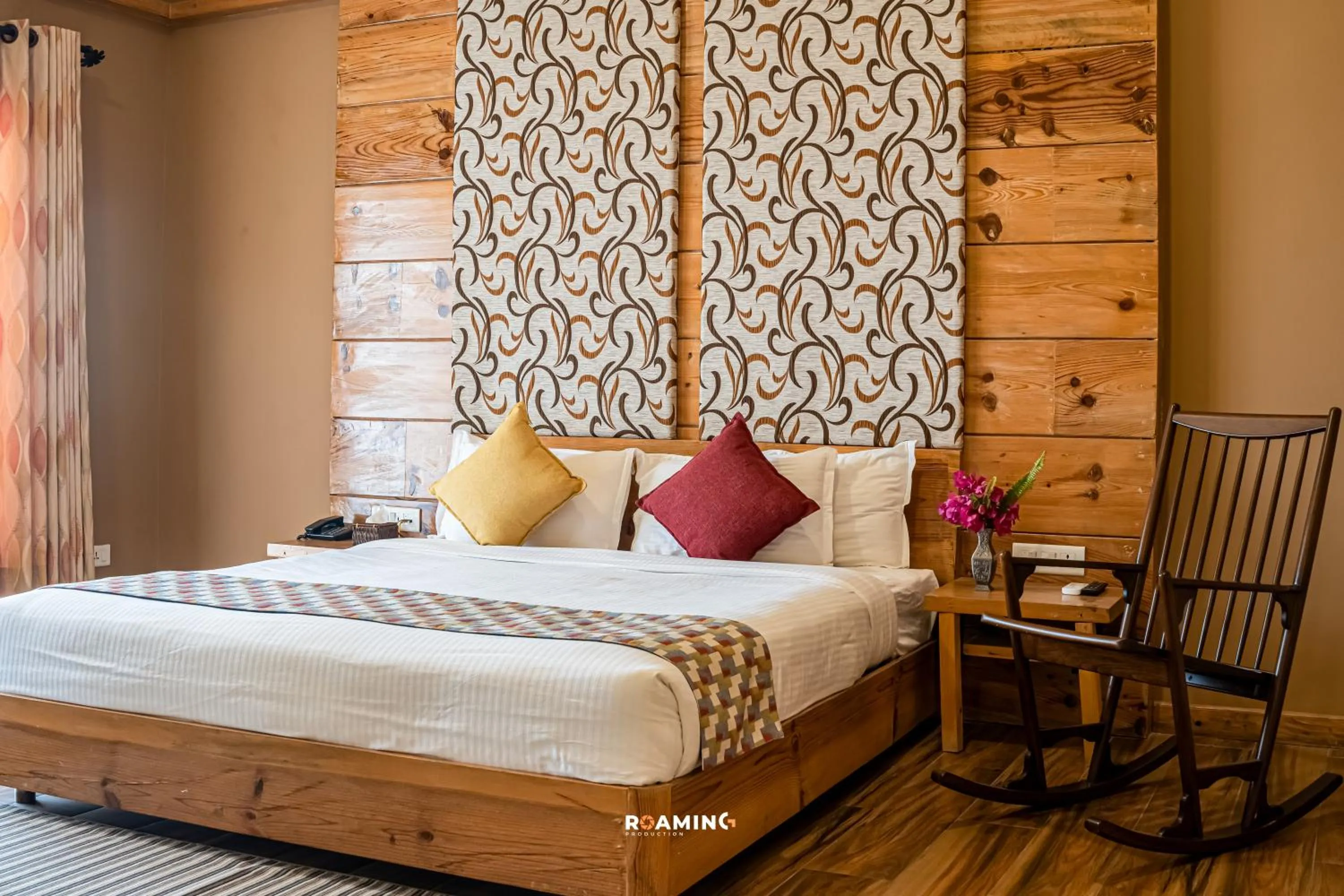 Bedroom, Bed in Sunshine Resort Pokhara - Your Private Paradise