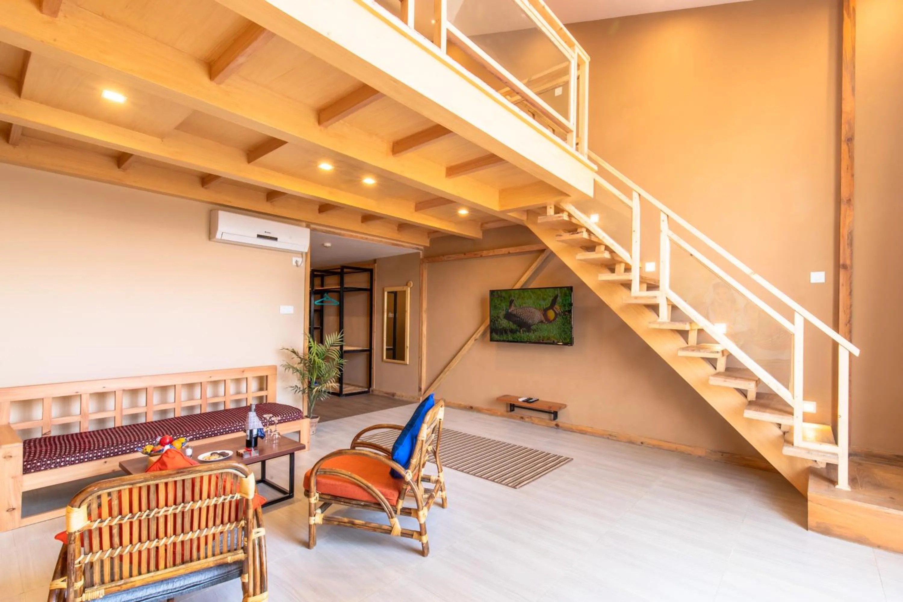 Living room in Sunshine Resort Pokhara - Your Private Paradise