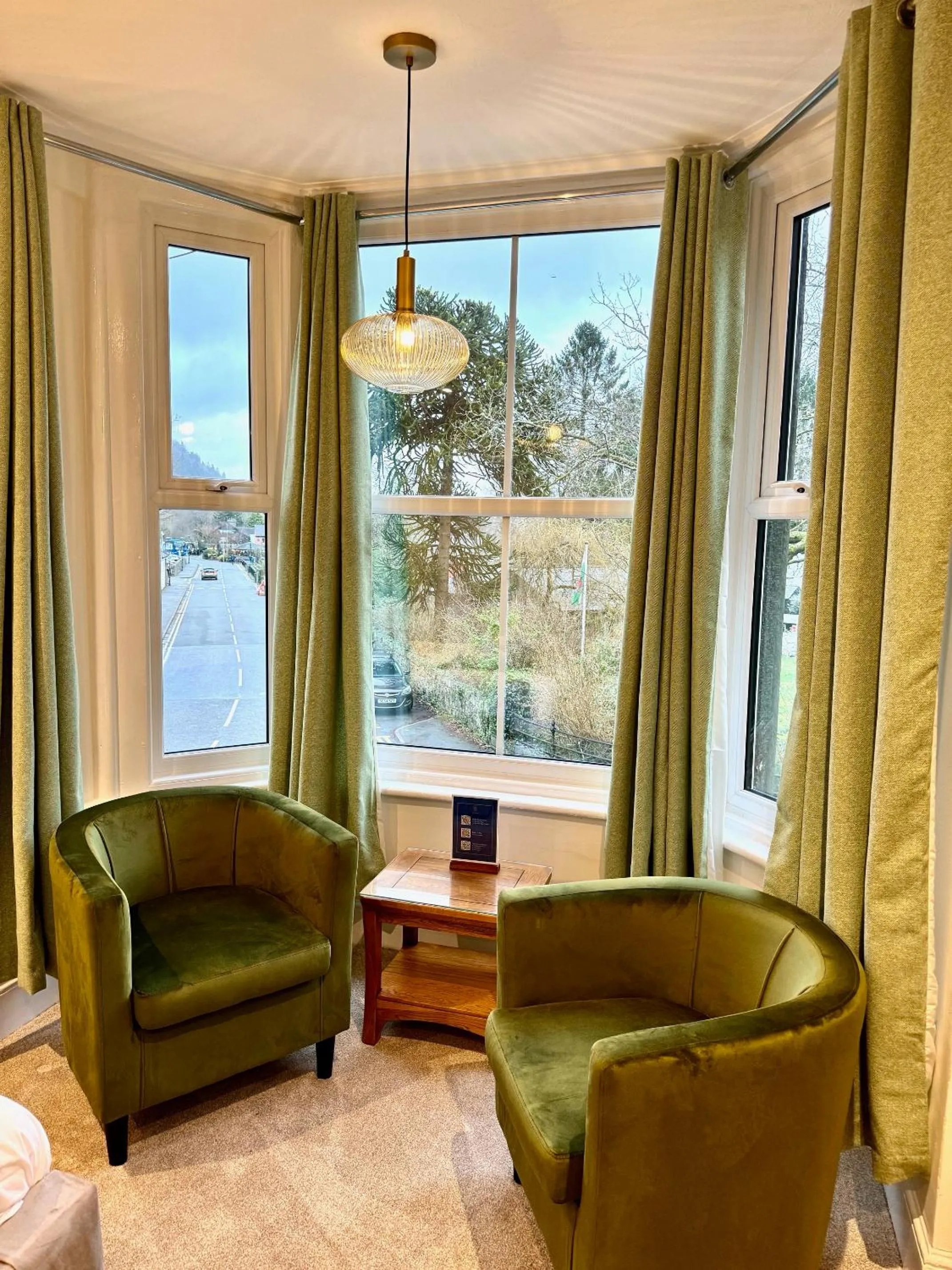 Seating area in Gwydyr Hotel