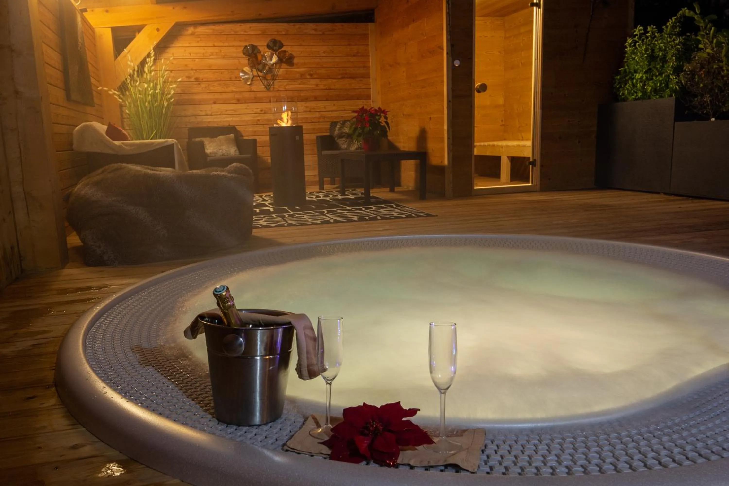 Sauna in Résidence Côté Chalet