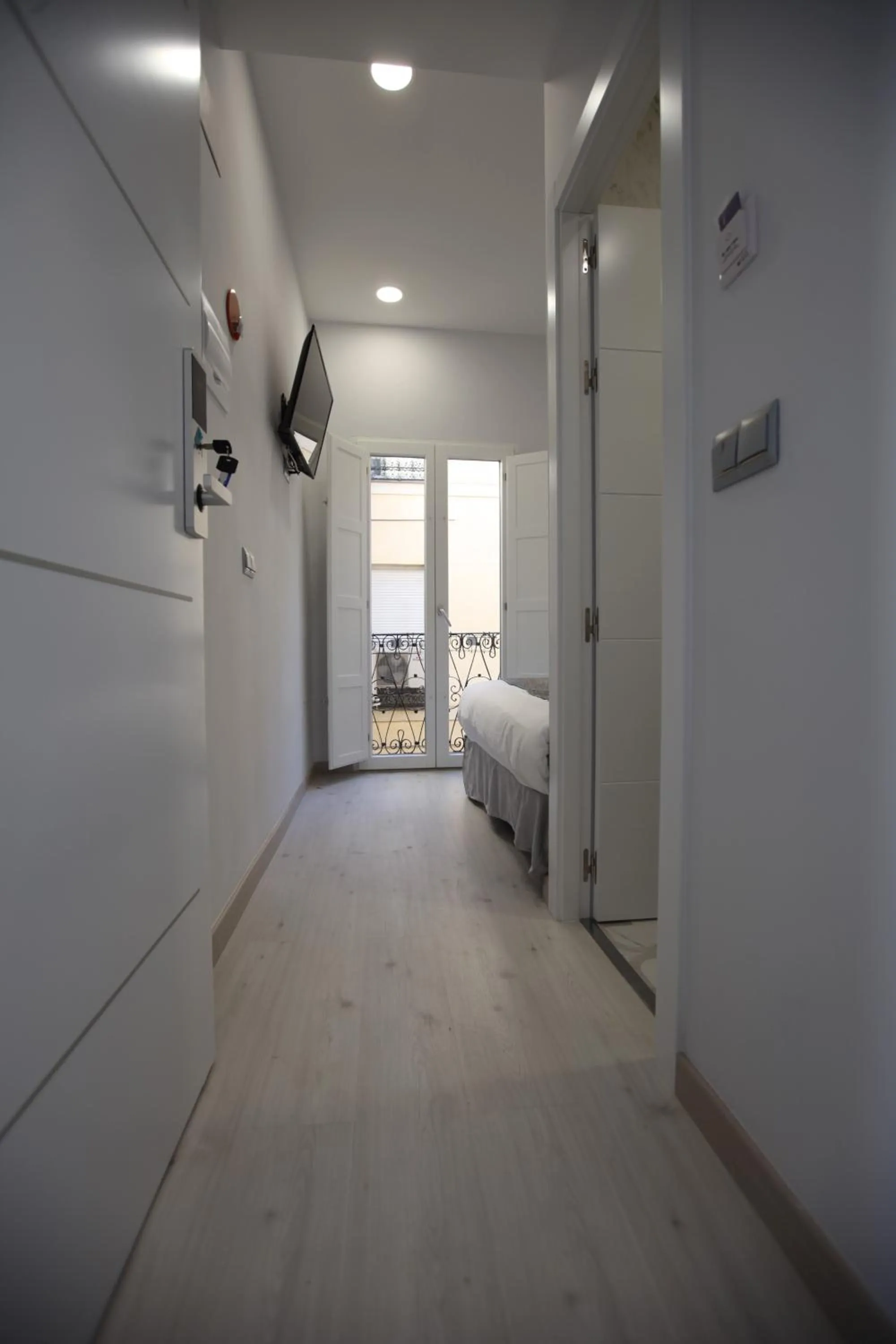 Bed in Hostal Palacio Luna