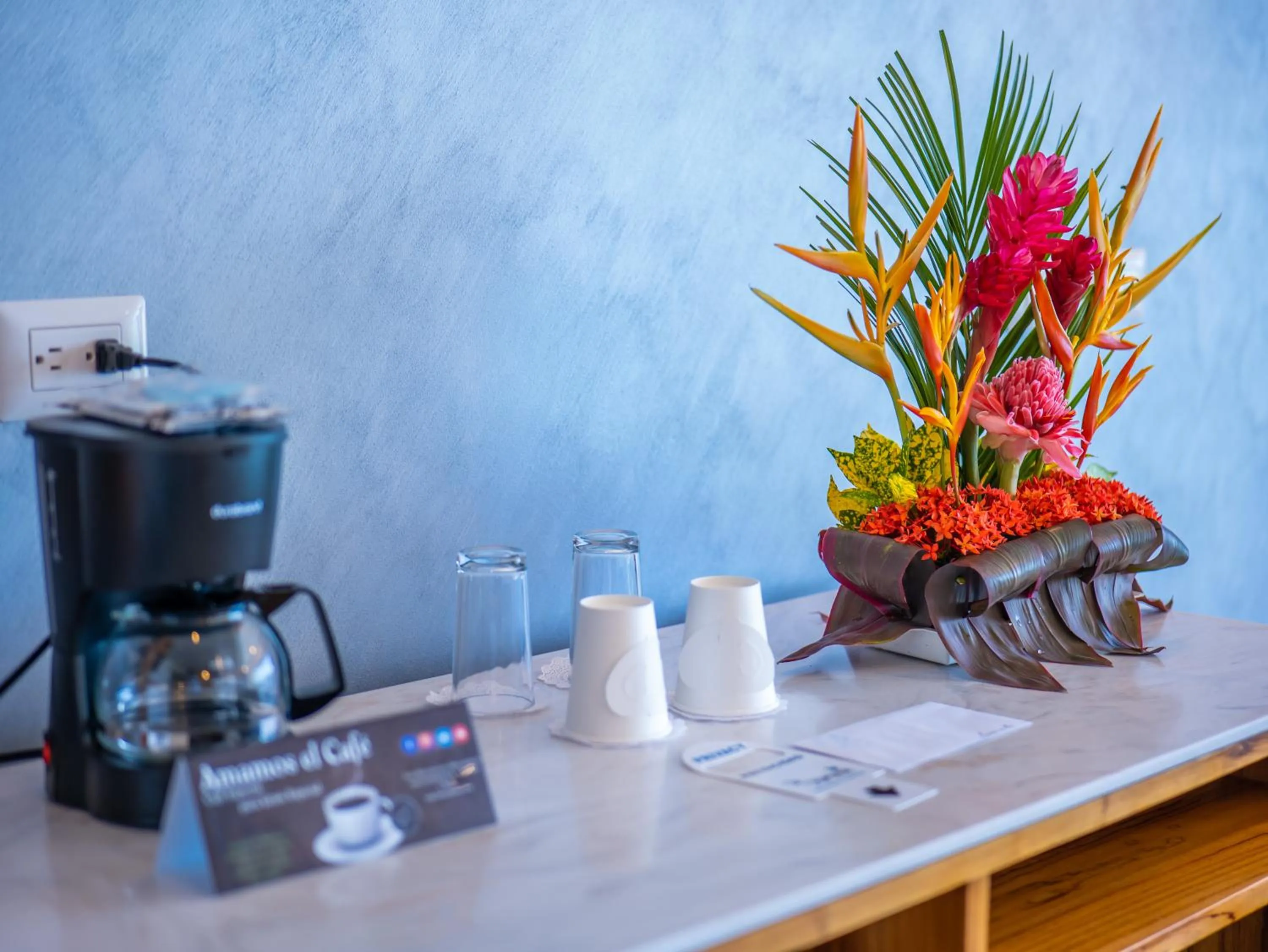 Coffee/tea facilities in Hotel La Mariposa