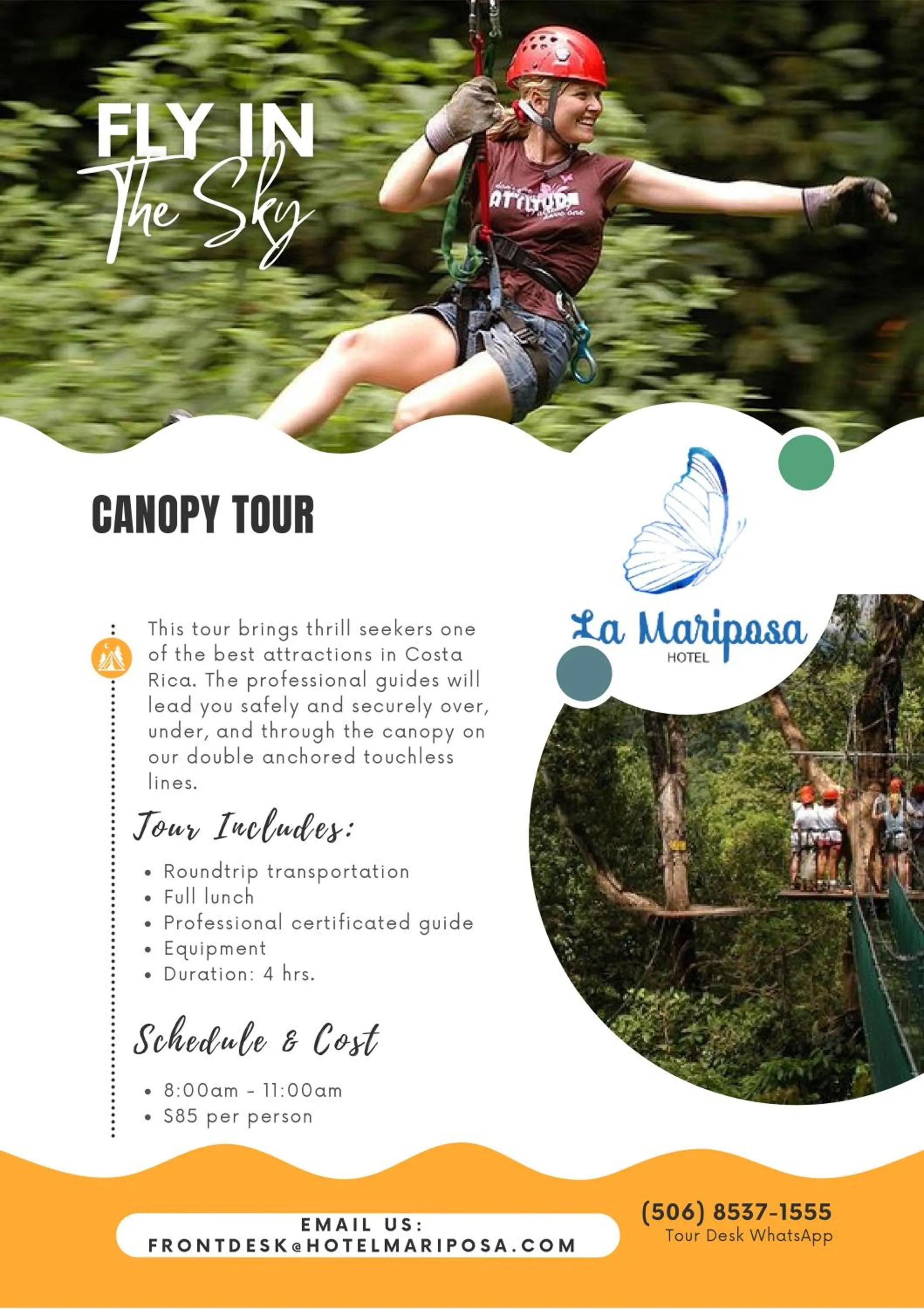 Activities in Hotel La Mariposa