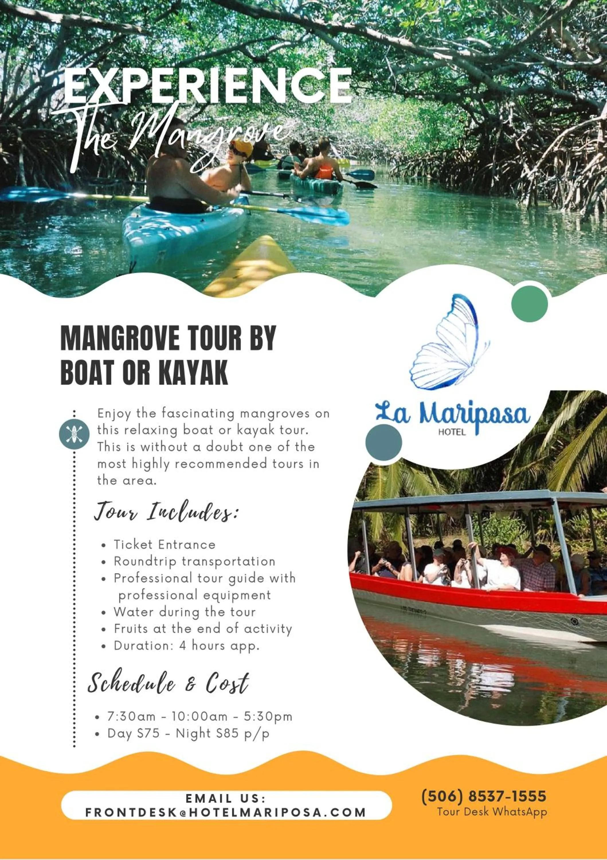 Activities in Hotel La Mariposa