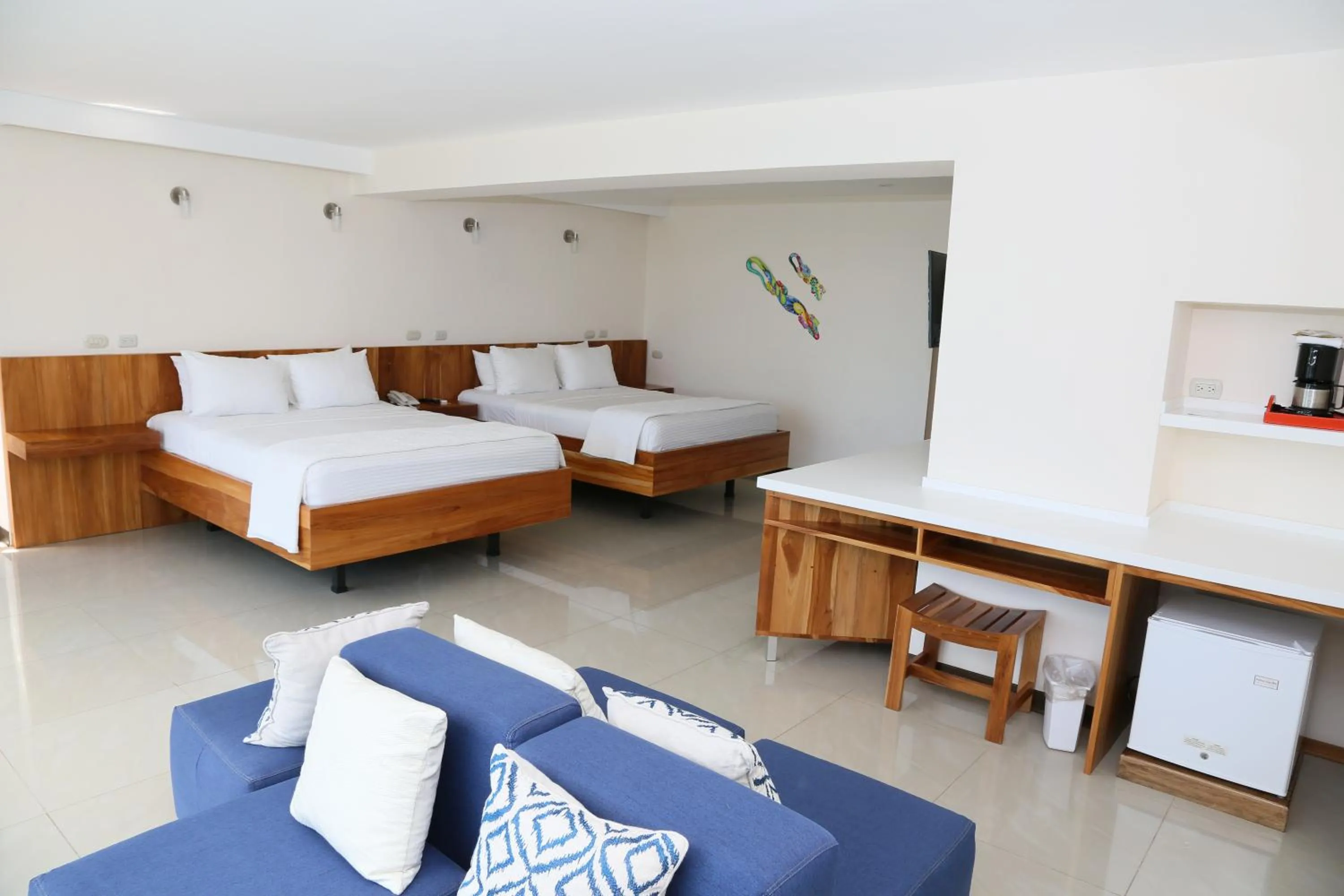 Bed in Hotel La Mariposa