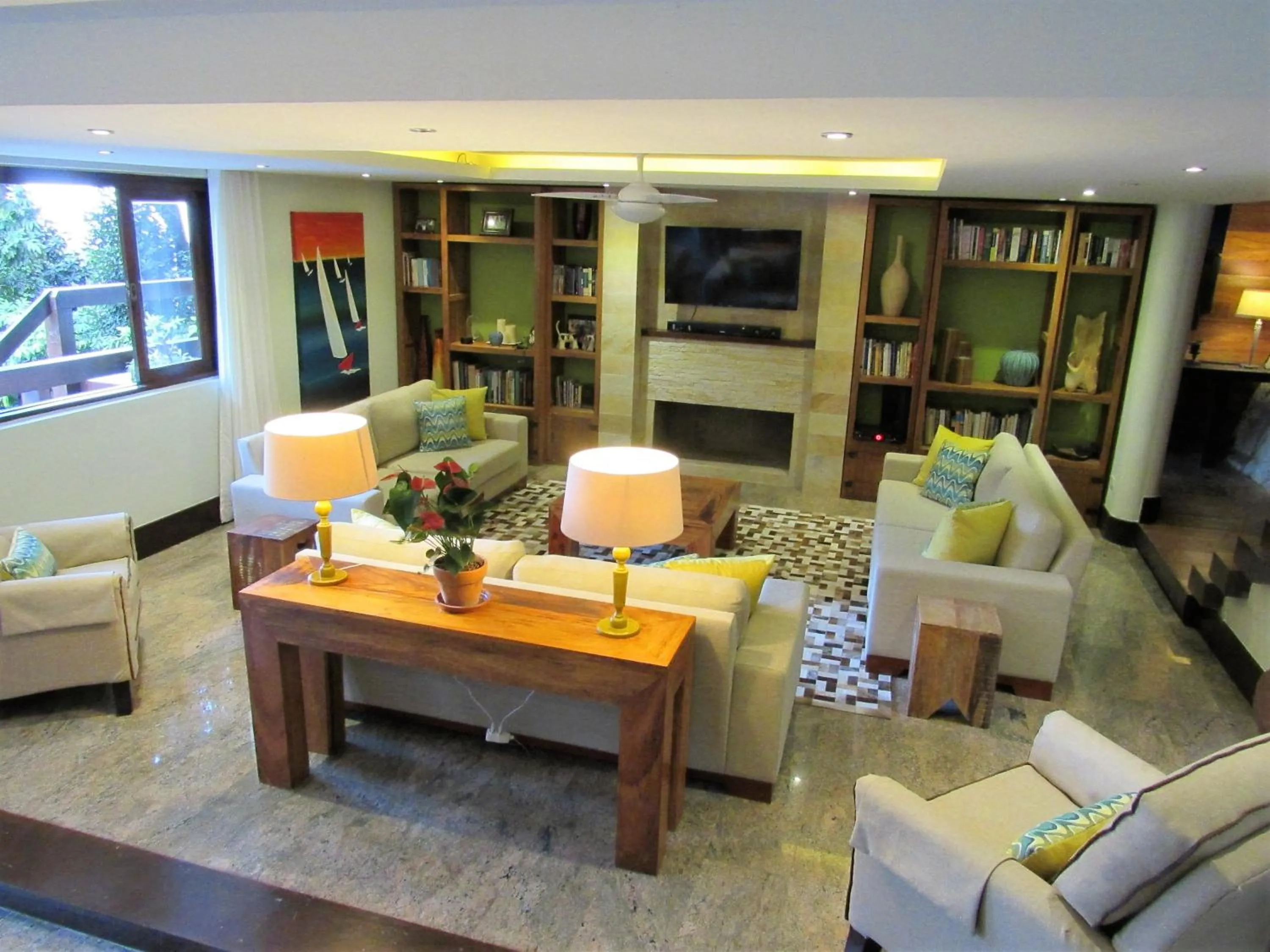 Living room in Casa Verde Río