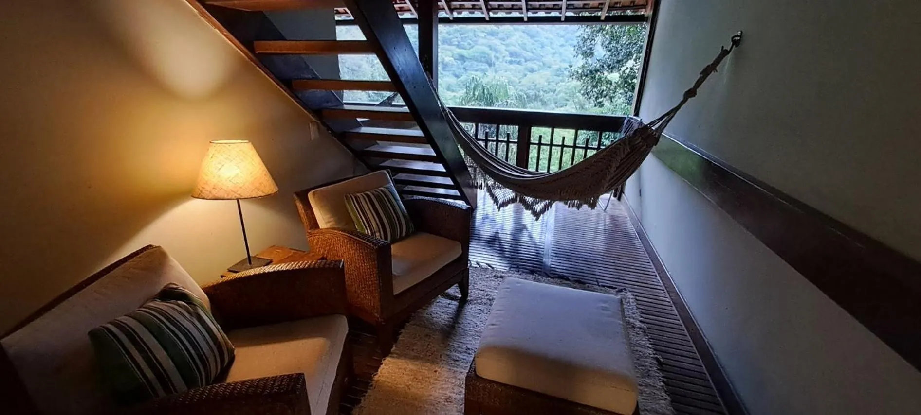 Balcony/Terrace, Bed in Casa Verde Río