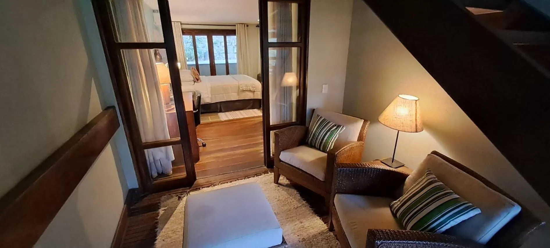 Balcony/Terrace, Bed in Casa Verde Río