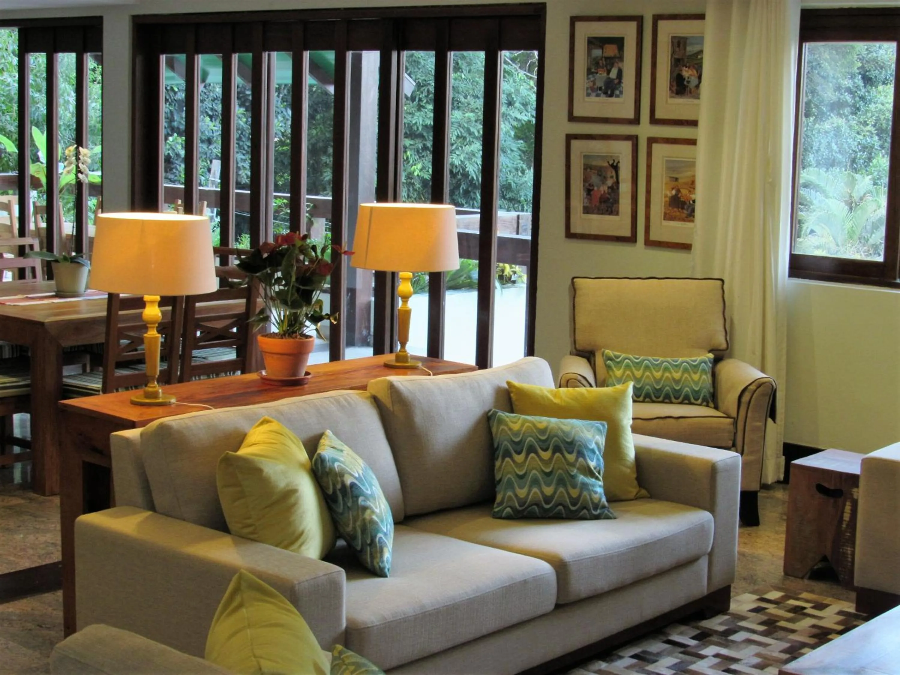 Living room in Casa Verde Río