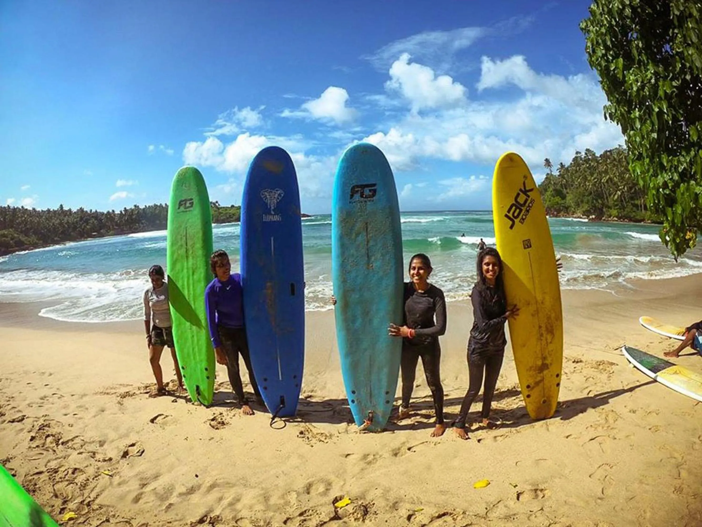 group of guests in Mama's Palace Hiriketiya