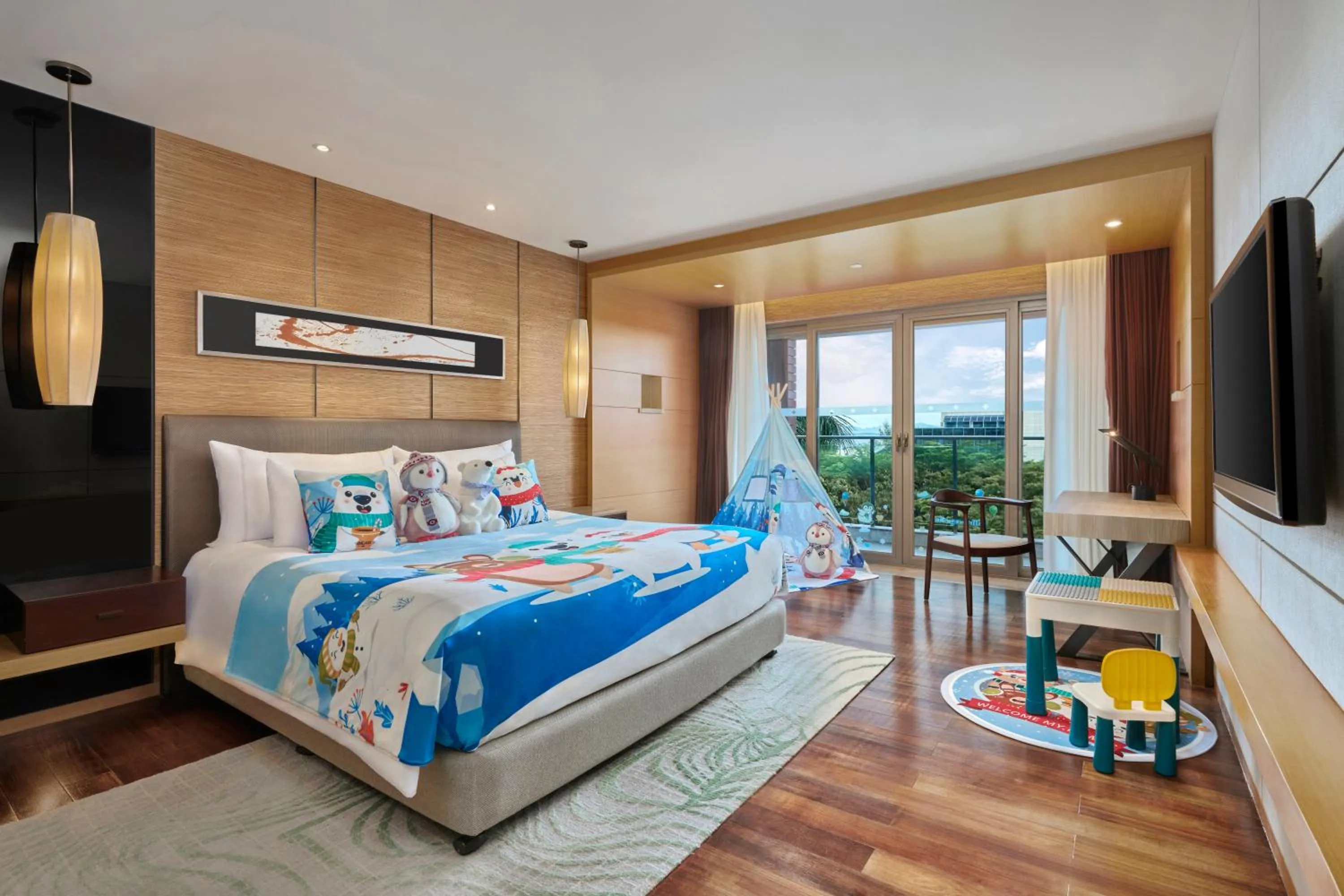 Bed in Shenzhen Dameisha Kingkey Palace Hotel