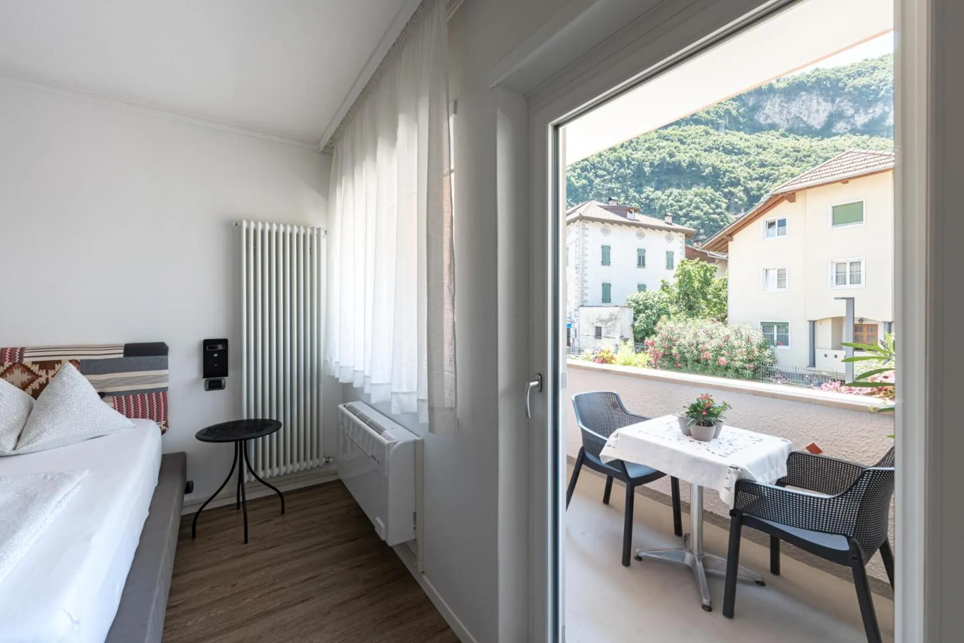 Balcony/Terrace, Bed in Gasthof Salurn