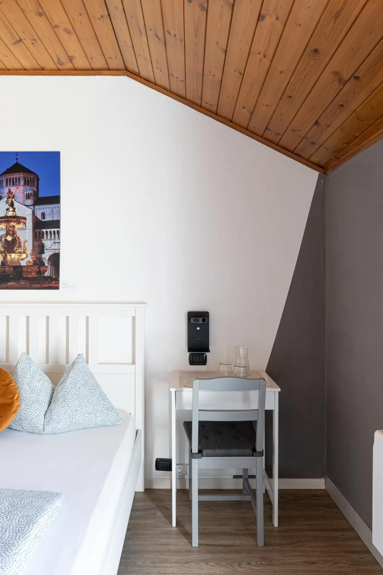 Decorative detail, Bed in Gasthof Salurn