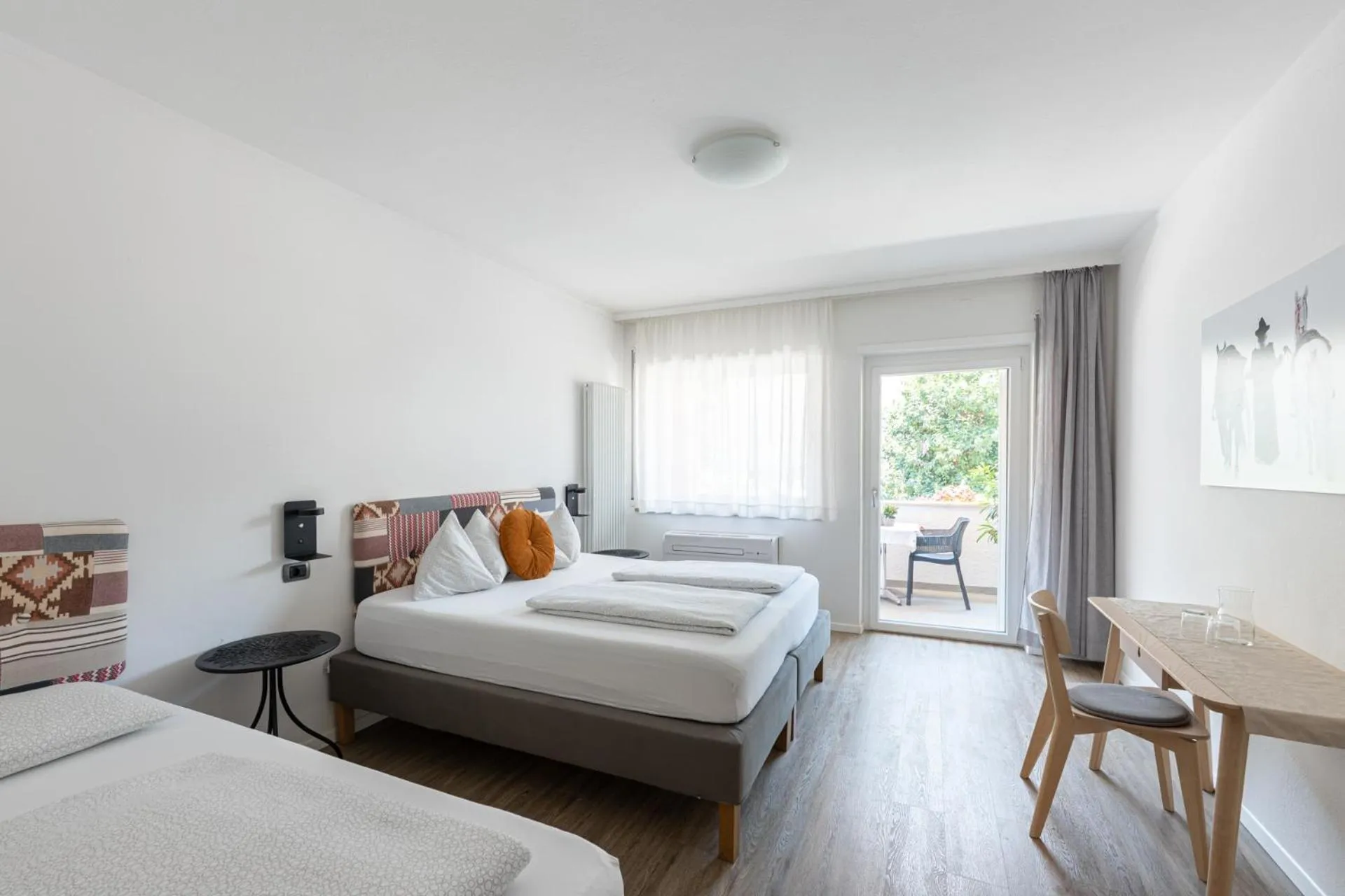 Balcony/Terrace, Bed in Gasthof Salurn