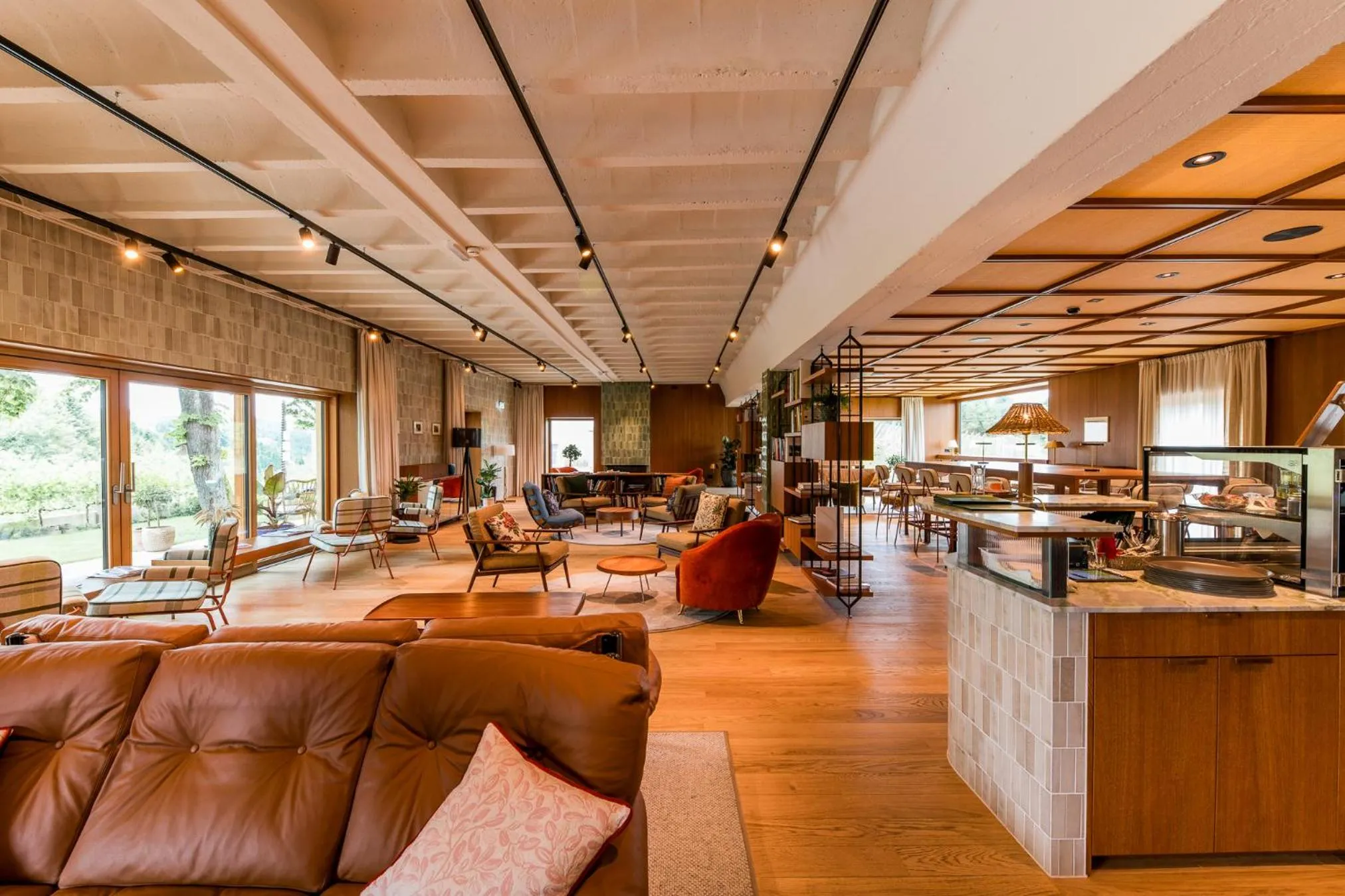 Lobby or reception in Landgut am Pößnitzberg