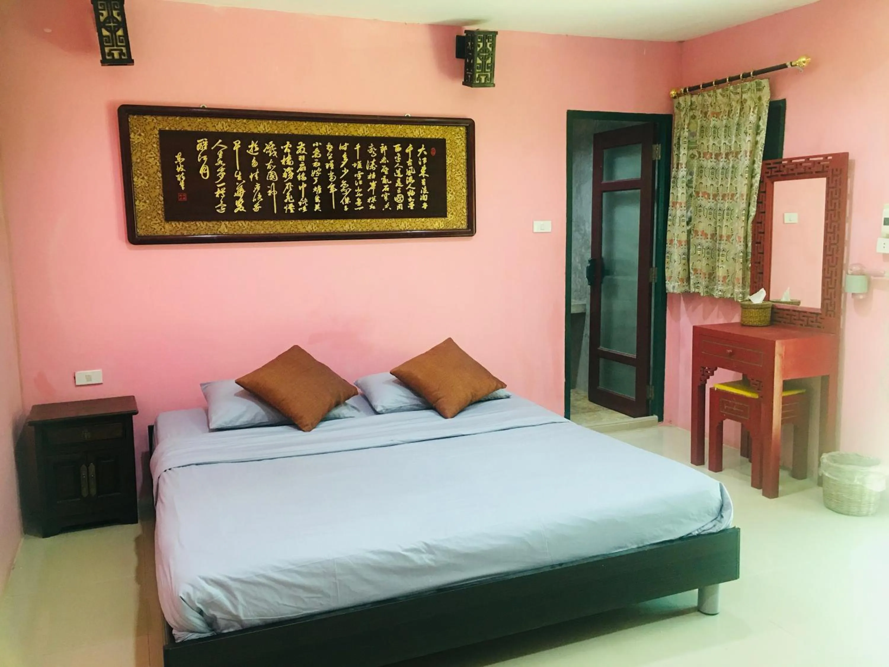 Bed in The Natural Yurt Resort @ Khao Kho