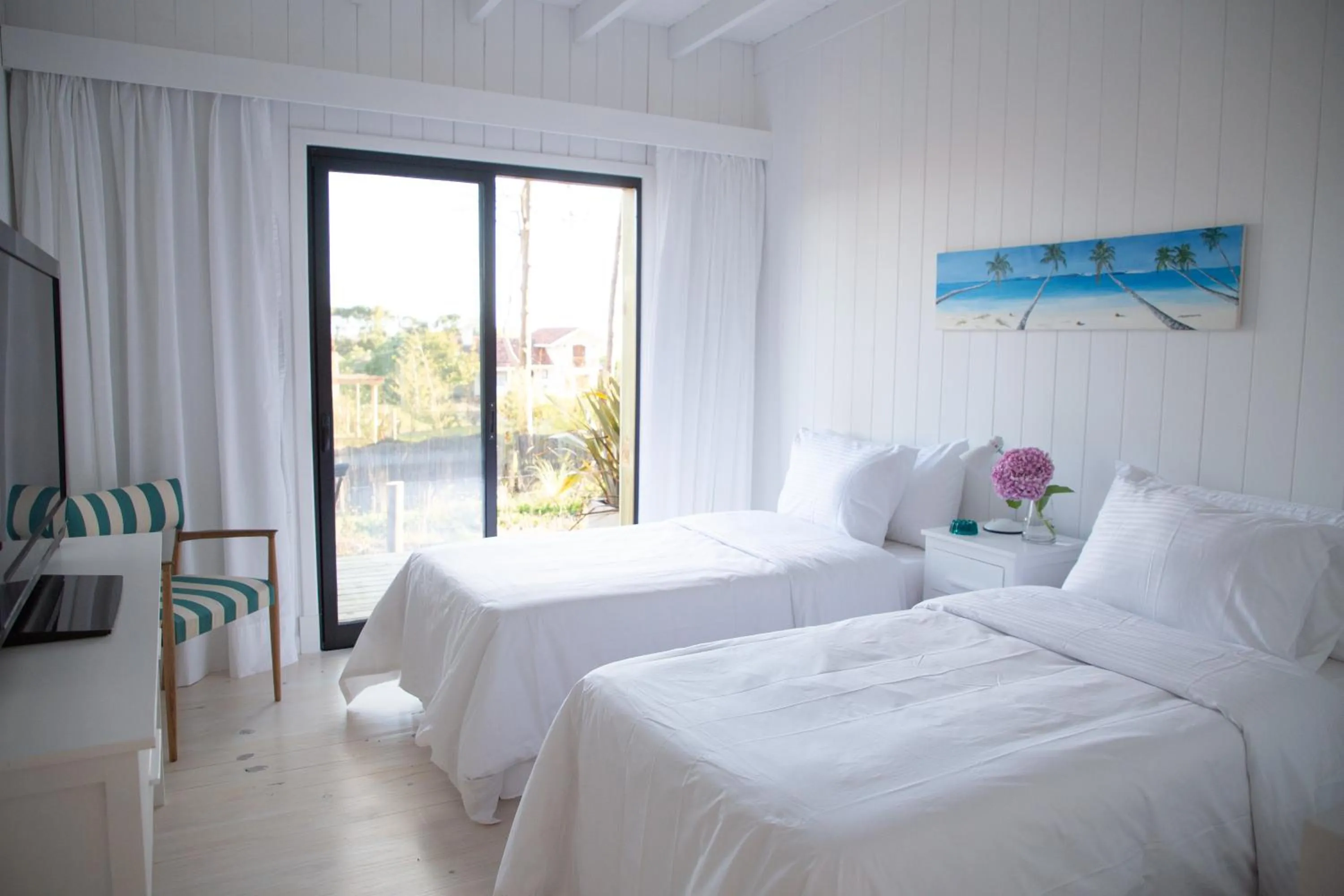 Balcony/Terrace, Bed in Casa Flor