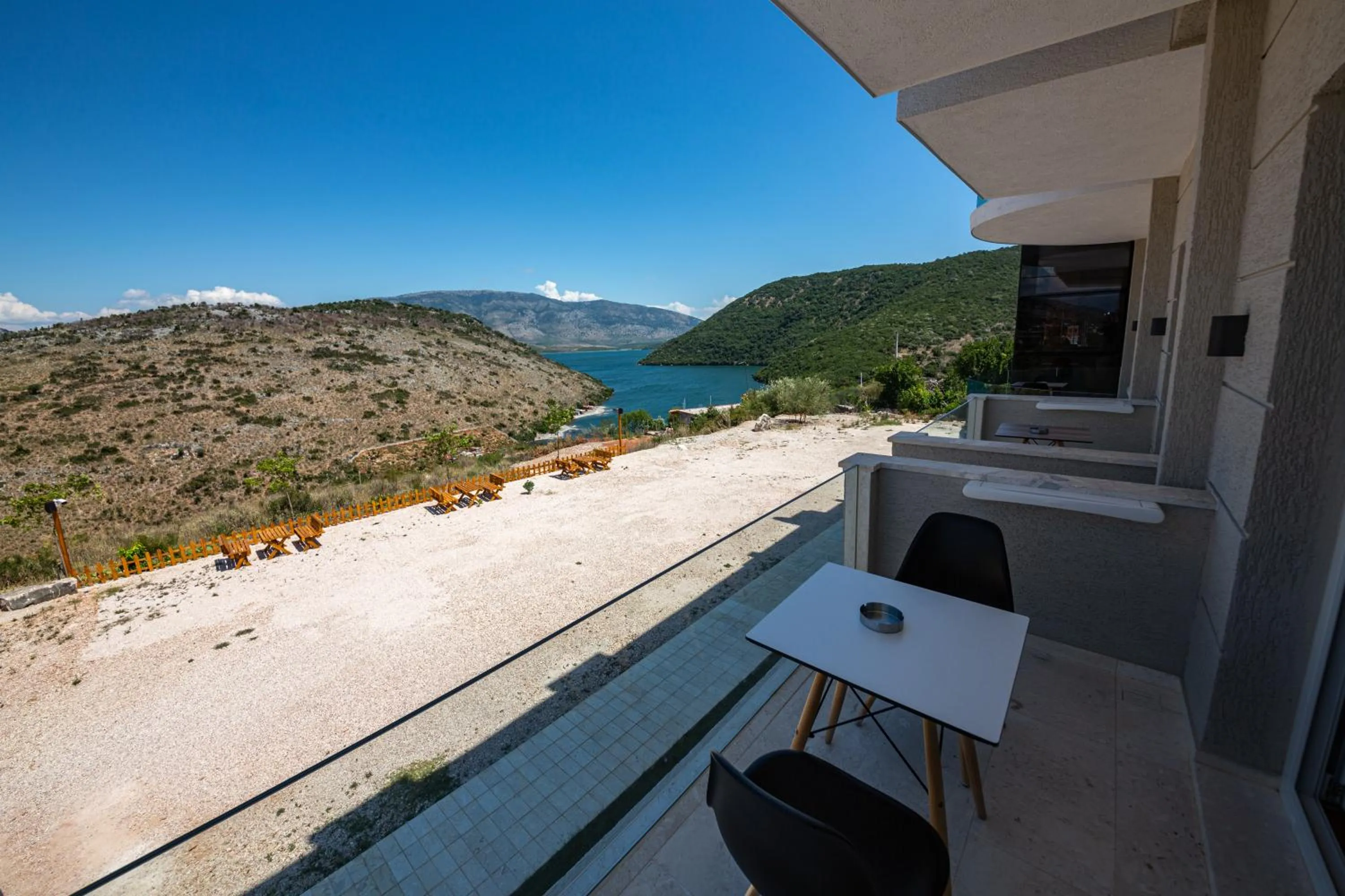Balcony/Terrace in Inada Hotel Ksamil
