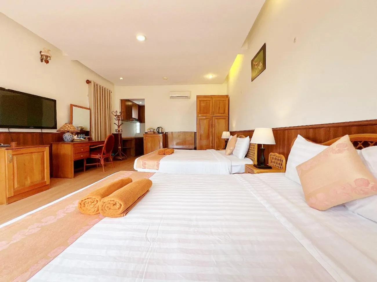 Bed in Little Muine Cottages Resort