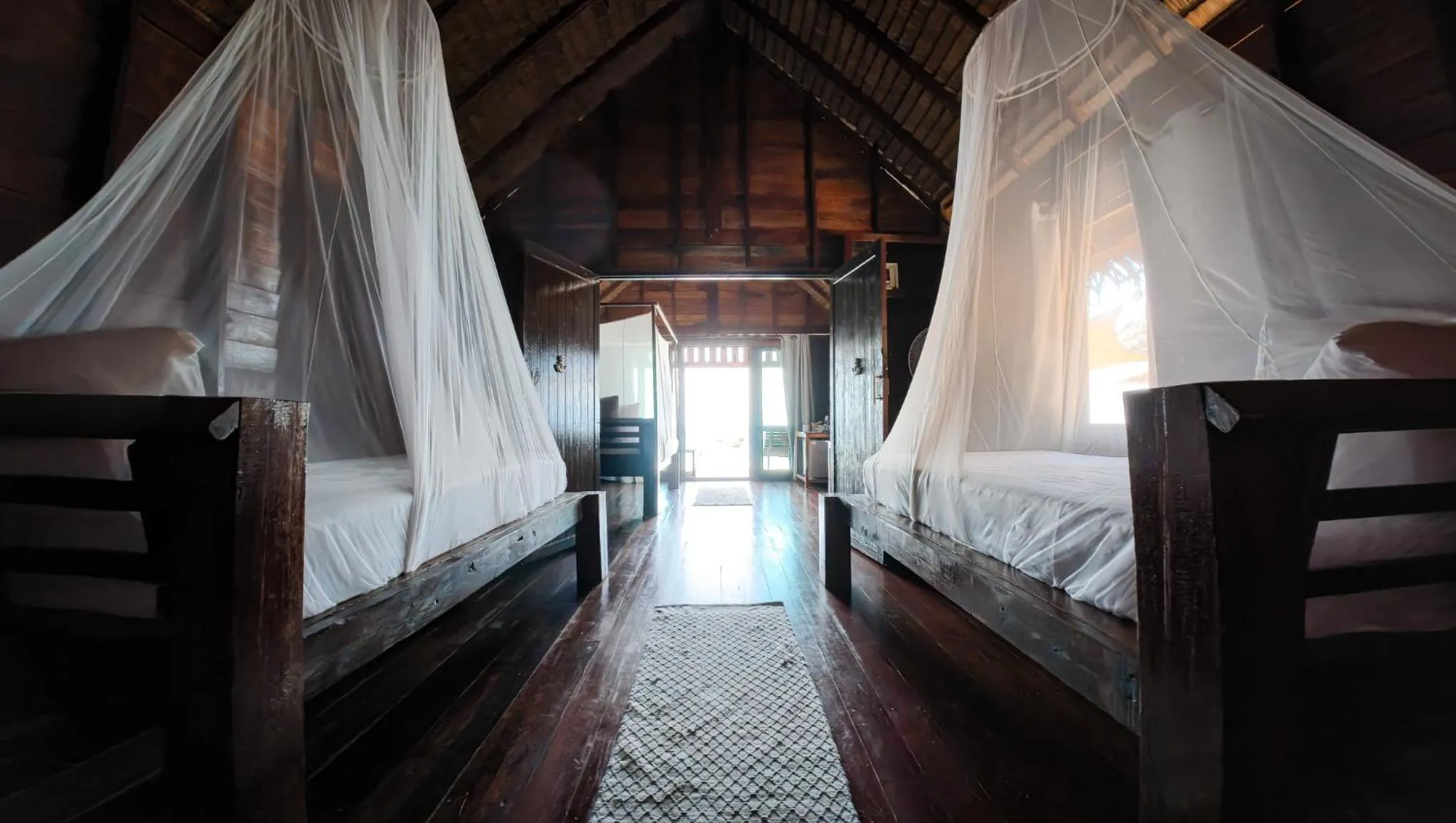 Bed in Forra Pattaya Sea View Bungalow