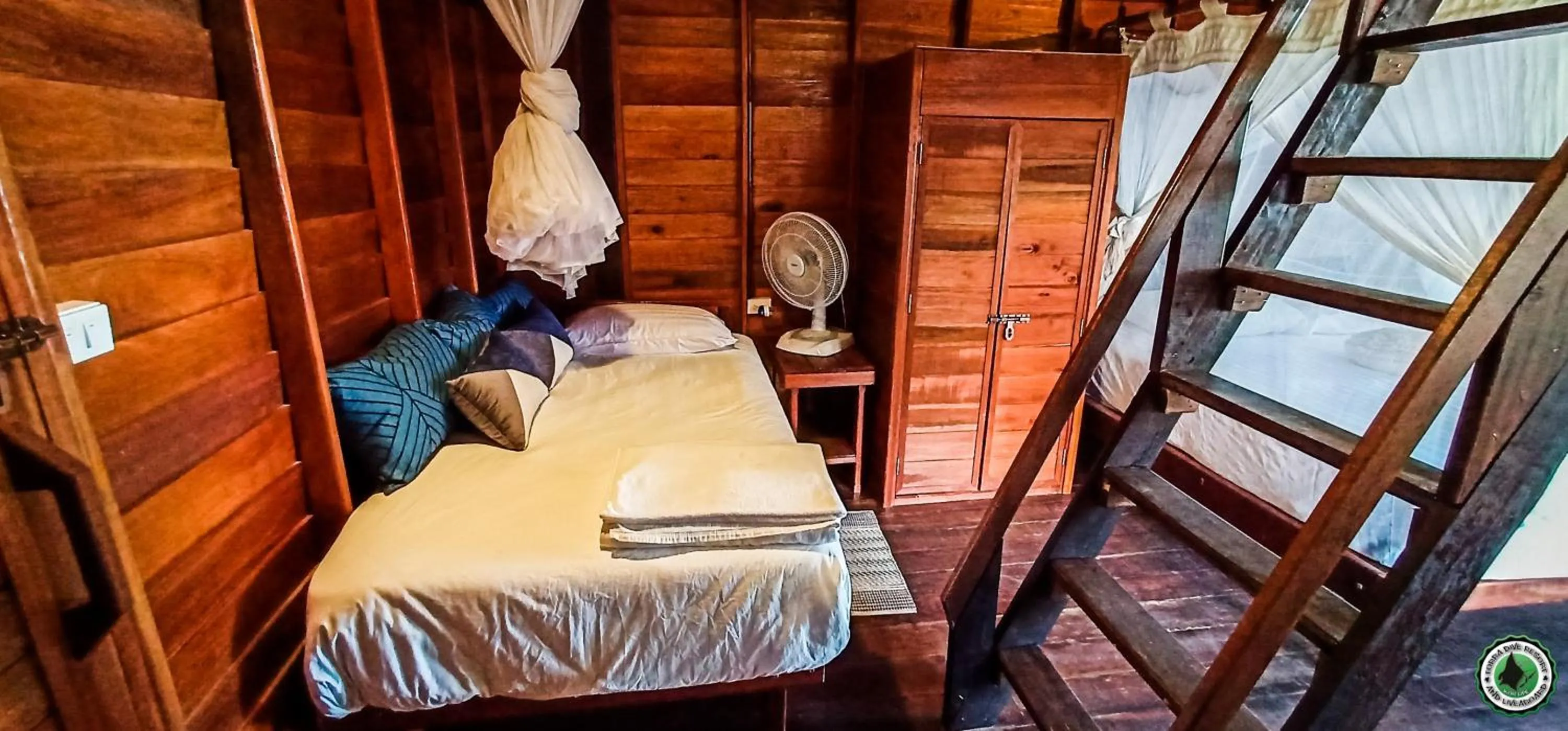 Bed in Forra Pattaya Sea View Bungalow