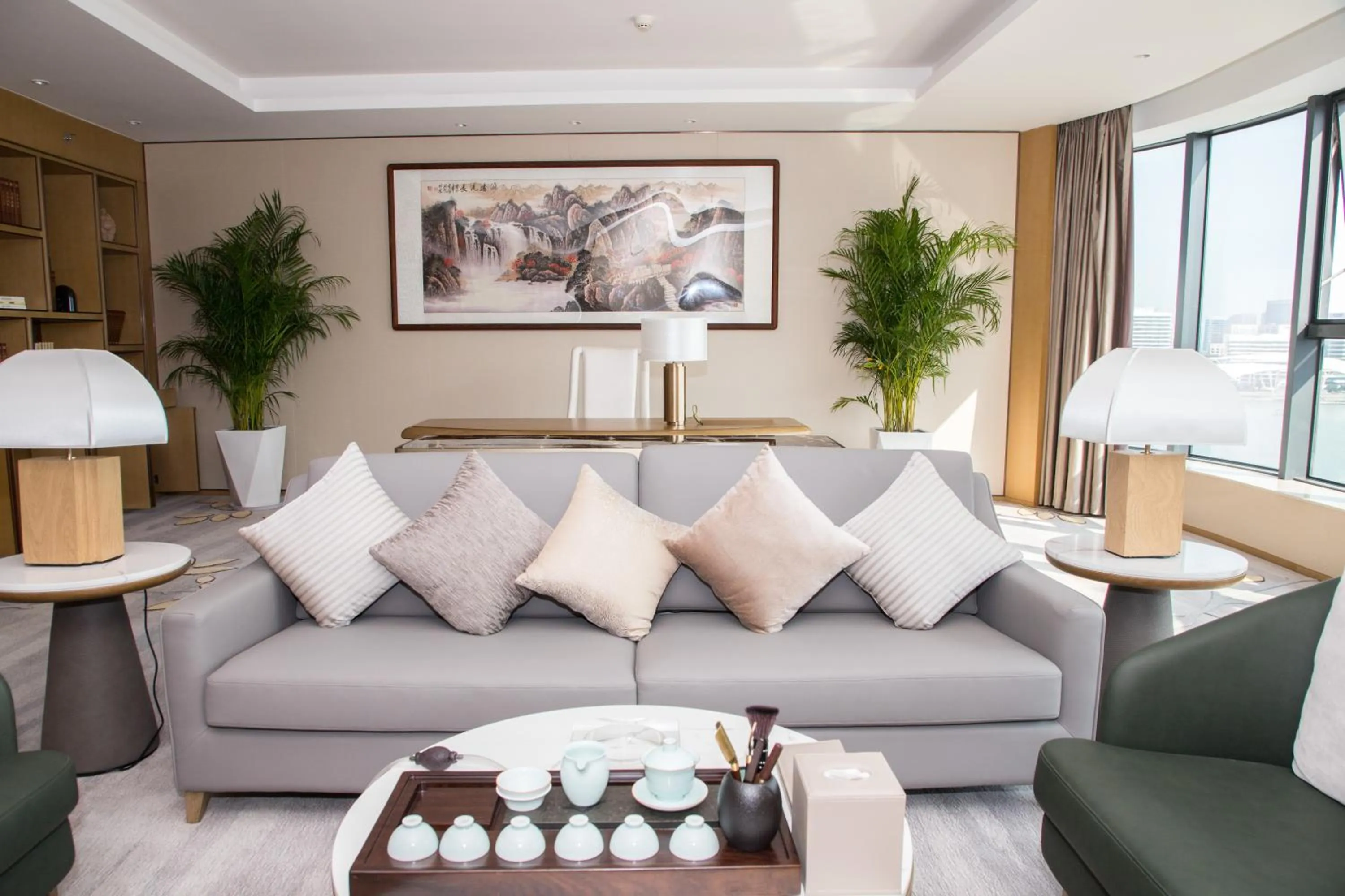 Living room in Wyndham Grand Plaza Royale Yuzhou Xiamen Wuyuan Bay