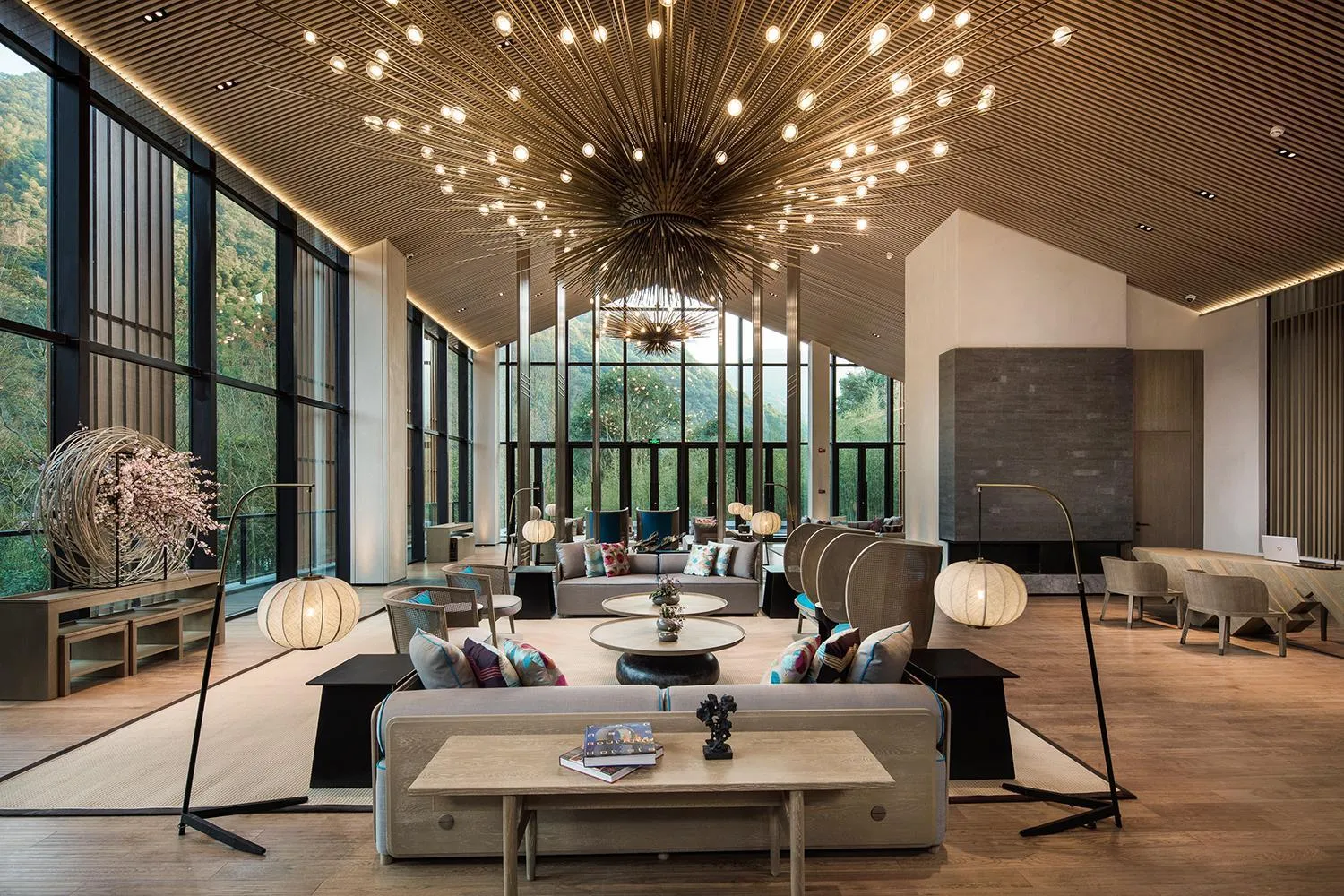 Lobby or reception in AHN LAN Ninghai