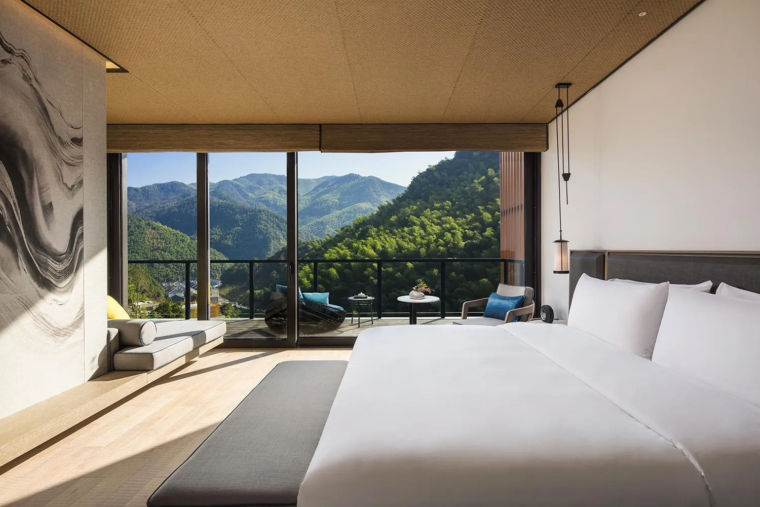 Photo of the whole room, Bed in AHN LAN Ninghai