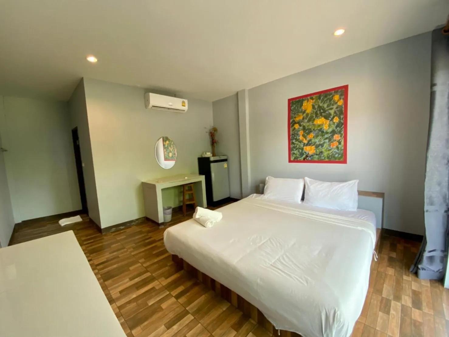 Bedroom, Bed in Baan Ruay Suk Resort, Lopburi