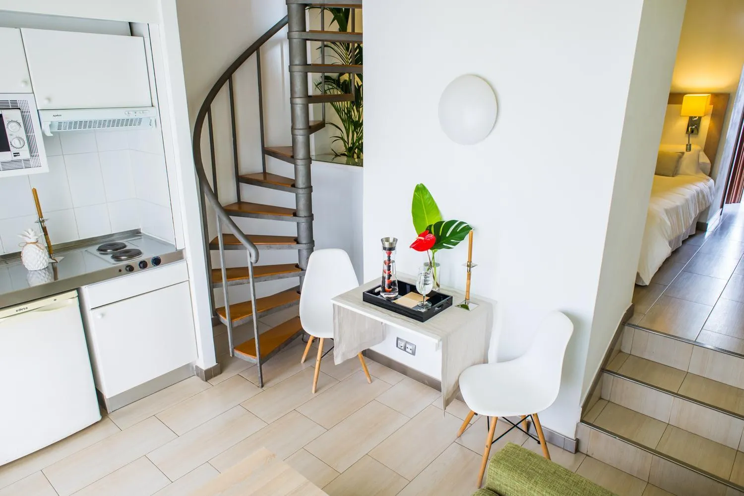 Kitchen or kitchenette in Udalla Park - Hotel & Apartamentos