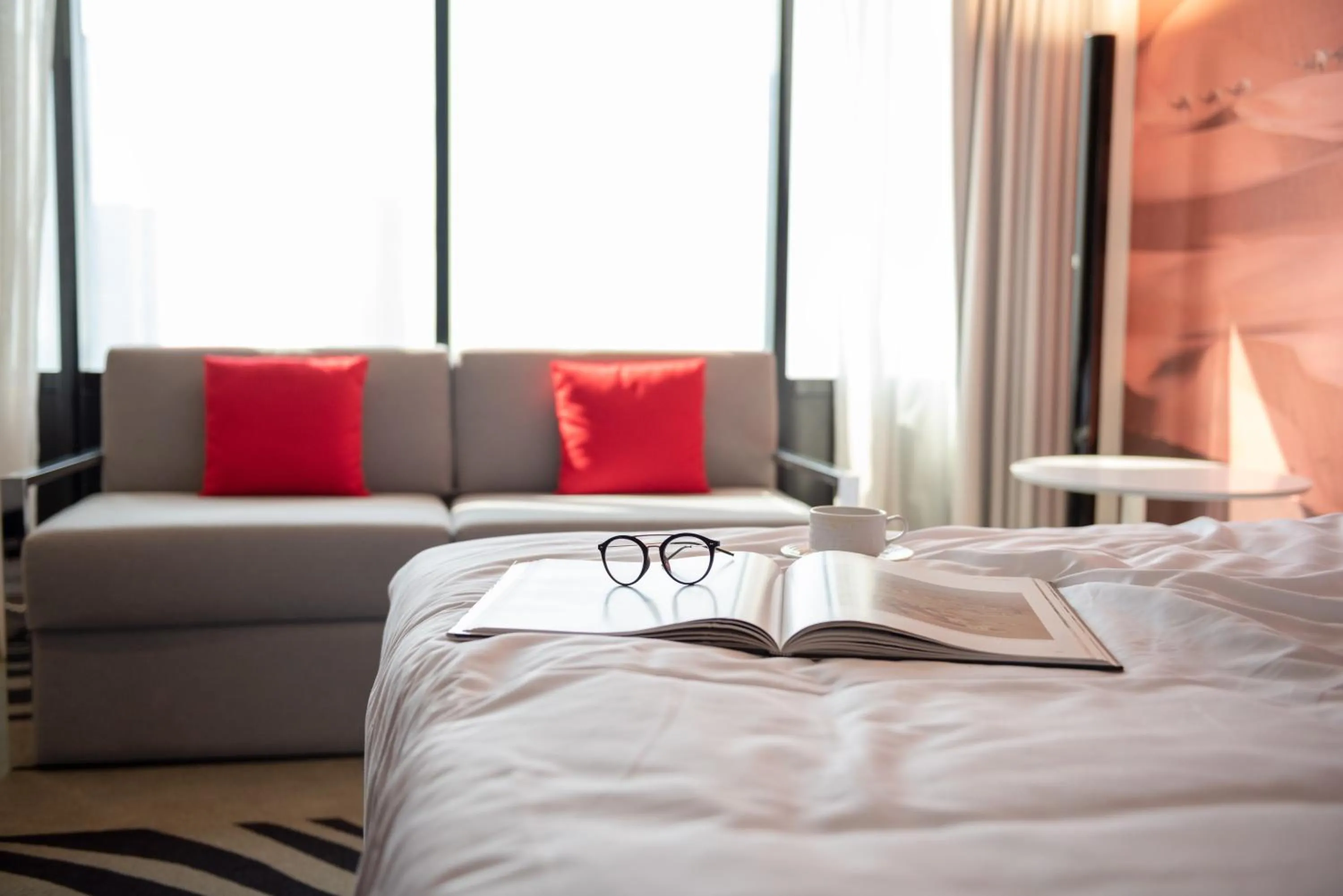 Bed in Novotel Sharjah Expo Centre