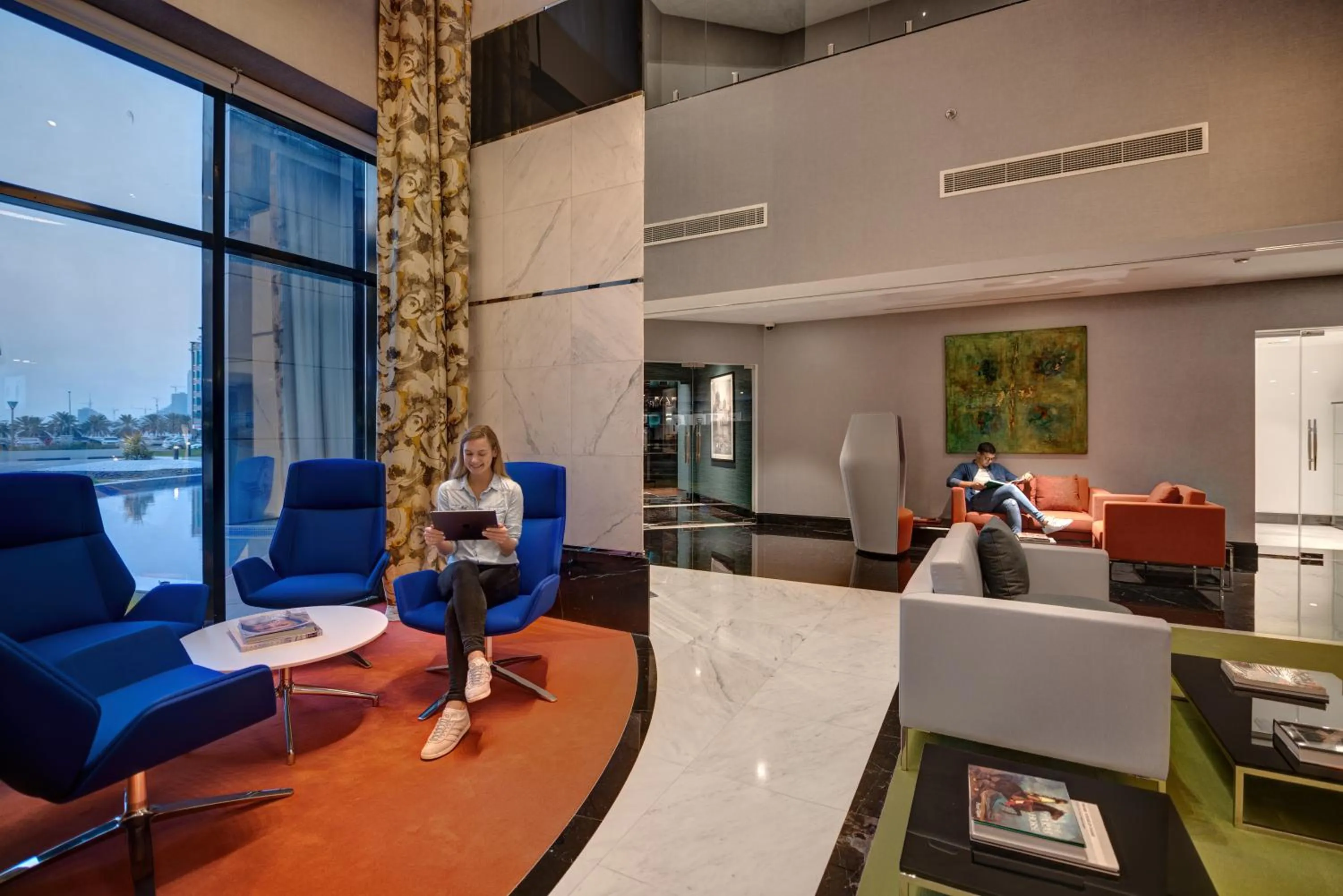 Lobby or reception in Novotel Sharjah Expo Centre