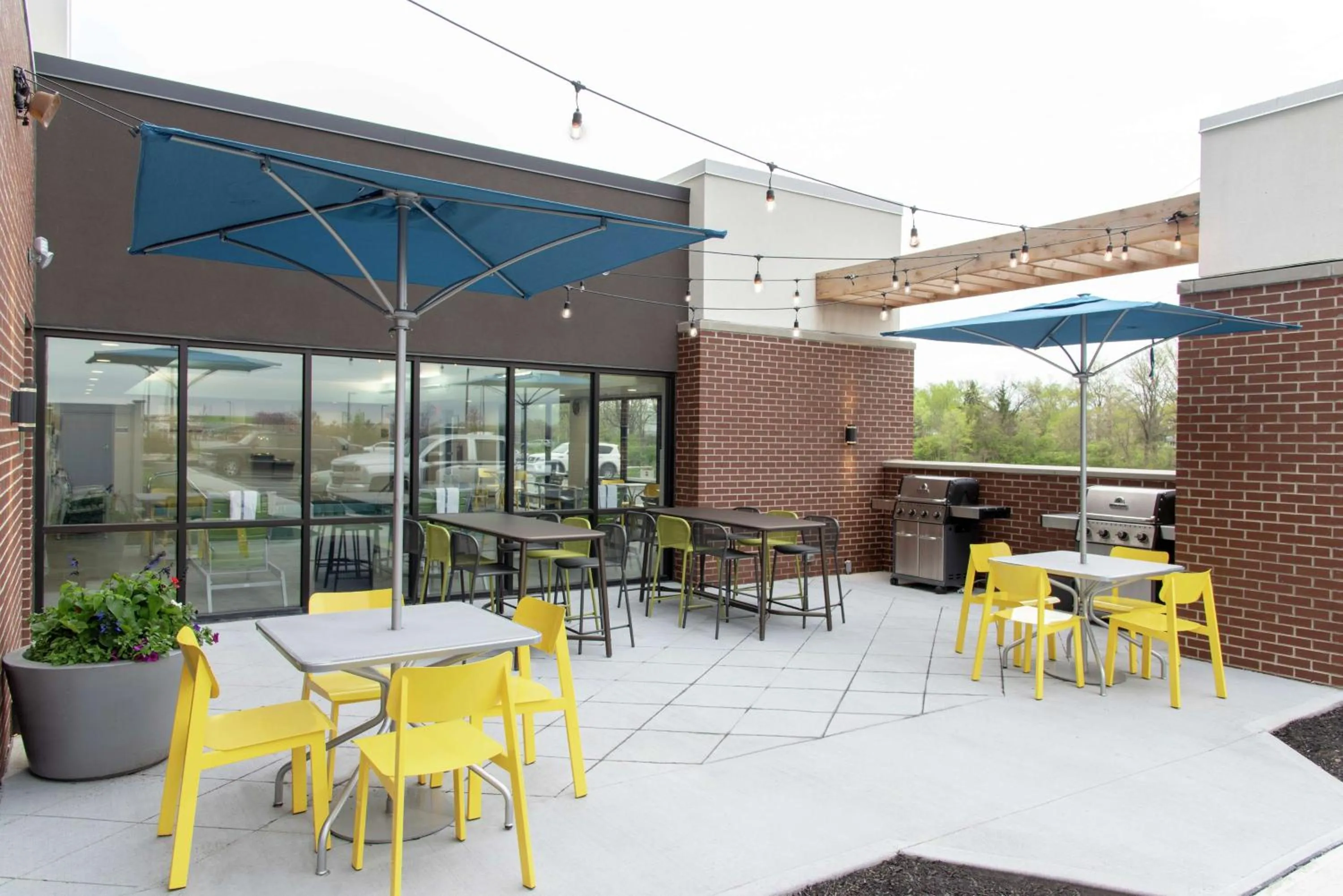 Patio in Home2 Suites By Hilton Indianapolis Airport