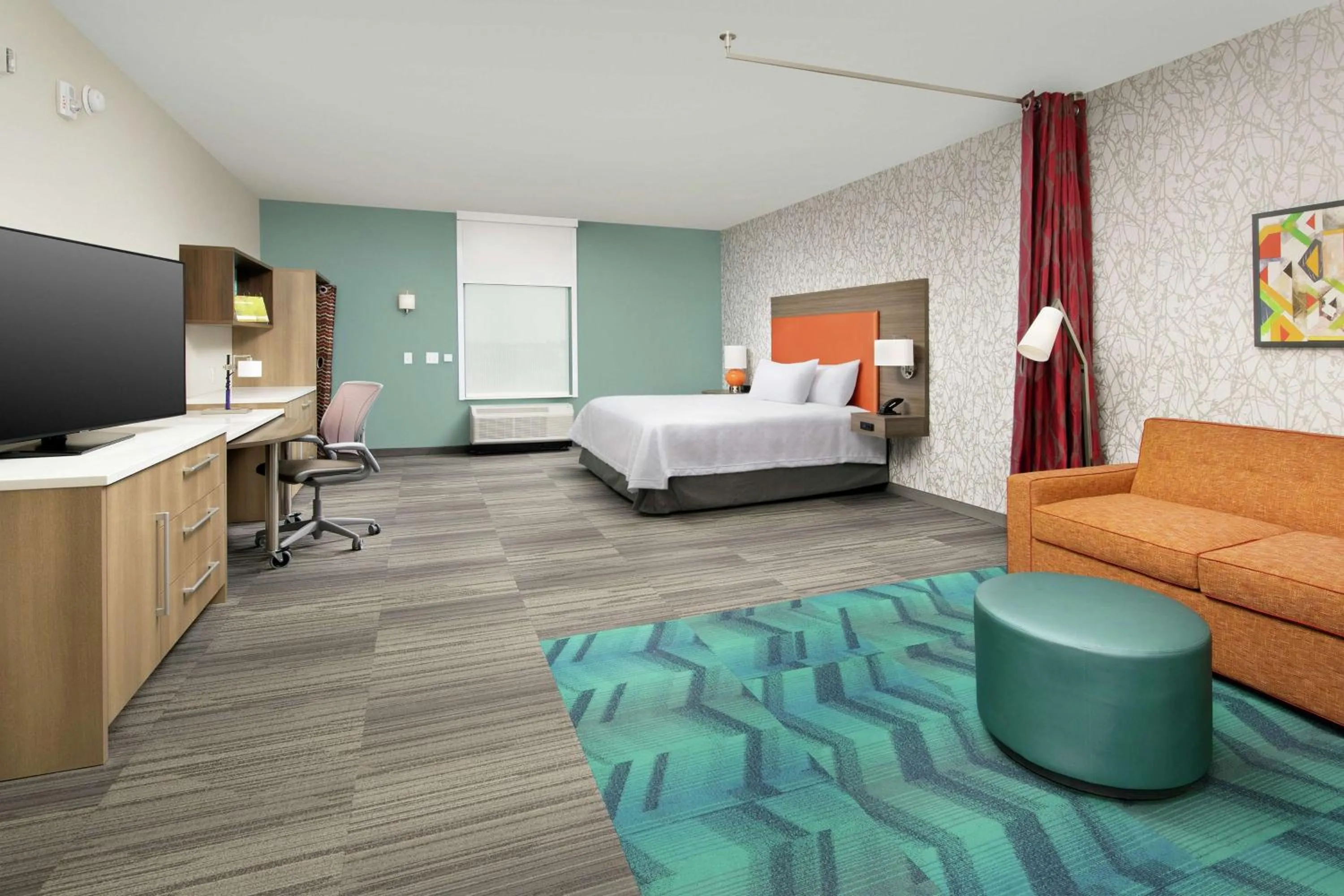 Bedroom, Bed in Home2 Suites by Hilton Lakeland South Polk Parkway