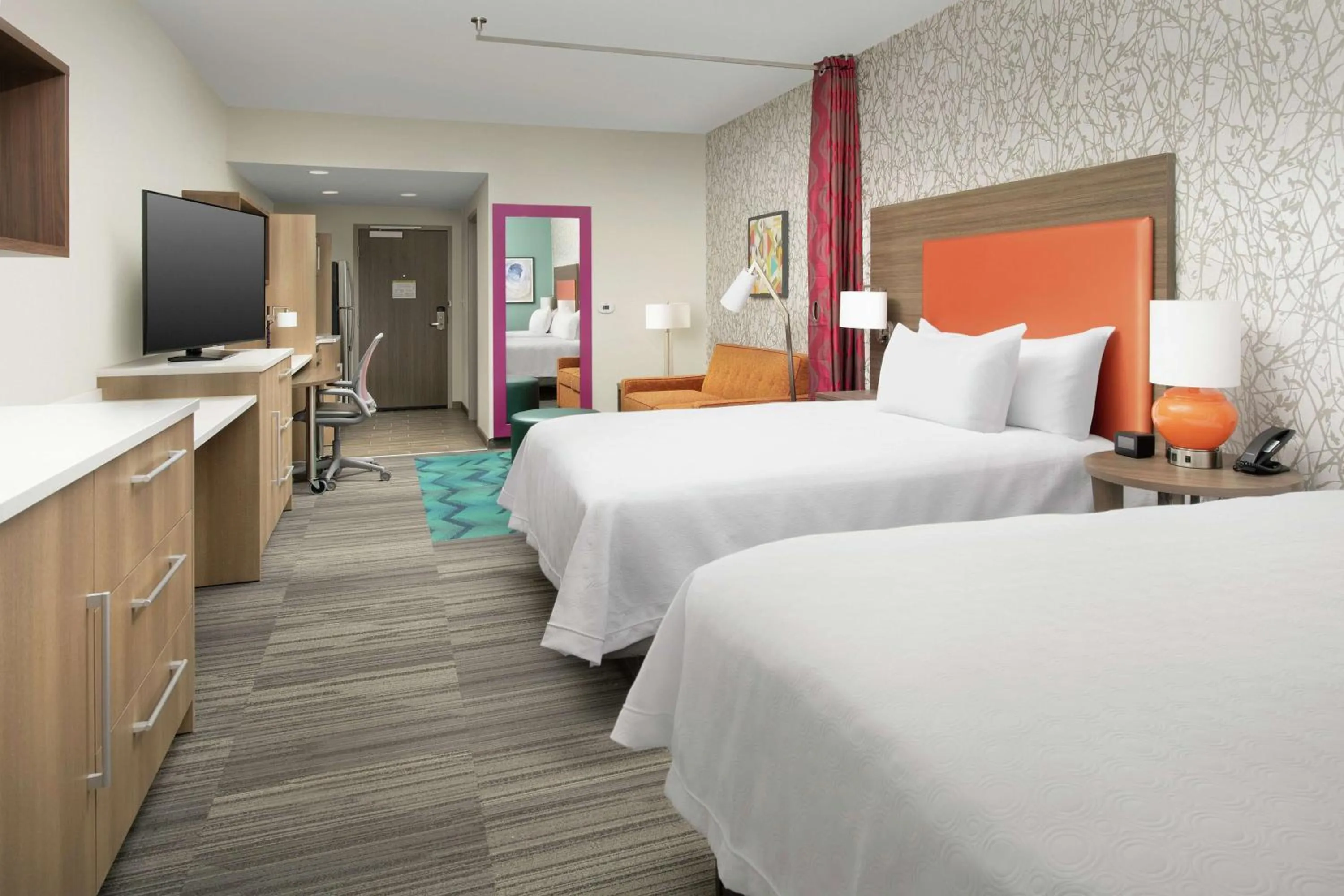 Bedroom, Bed in Home2 Suites by Hilton Lakeland South Polk Parkway