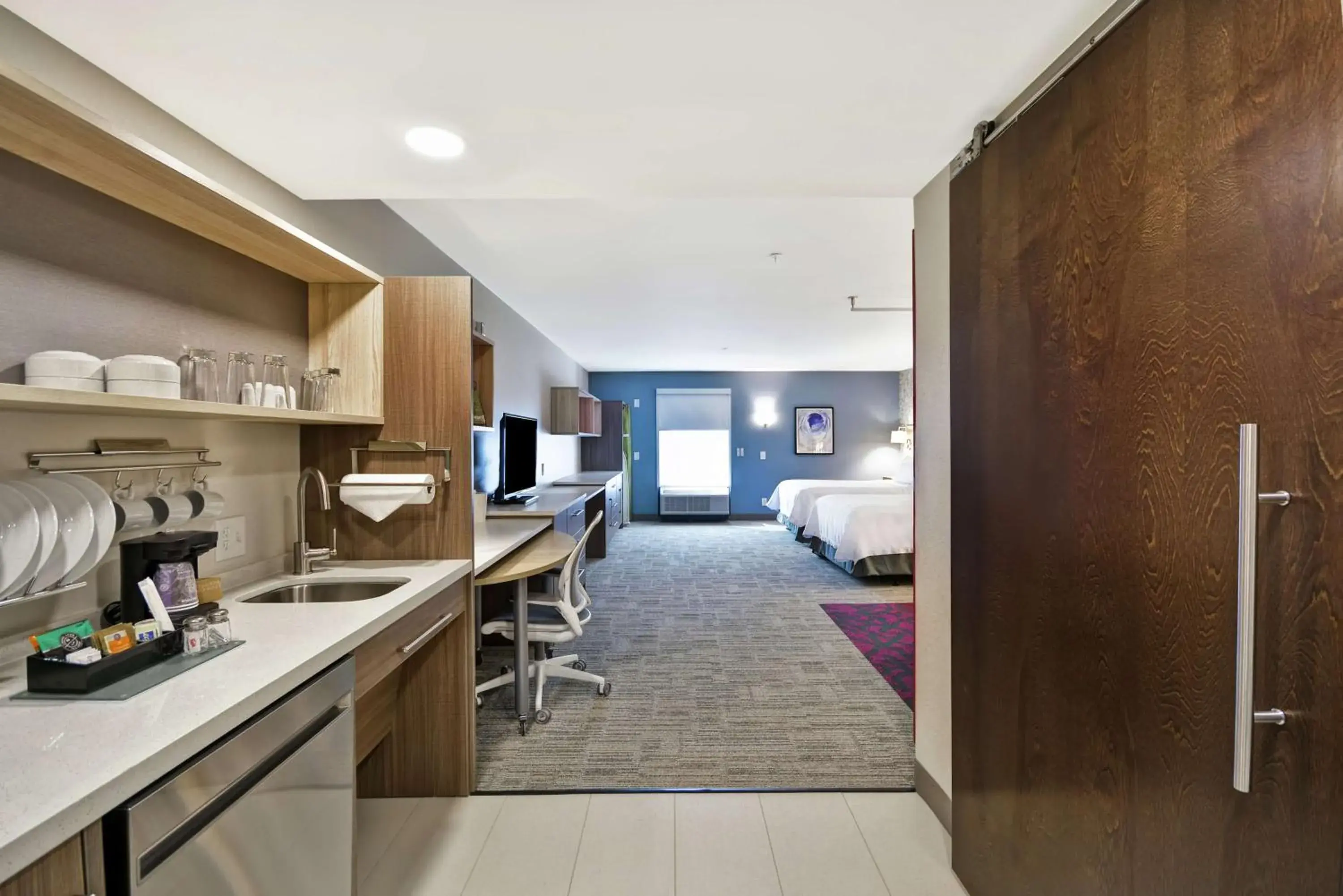 Queen Studio with Two Queen Beds - Mobility Access/Non-Smoking in Home2 Suites By Hilton Warner Robins Queen Studio with Two Queen Beds - Mobility Access/Non-Smoking in Home2 Suites By Hilton Warner Robins