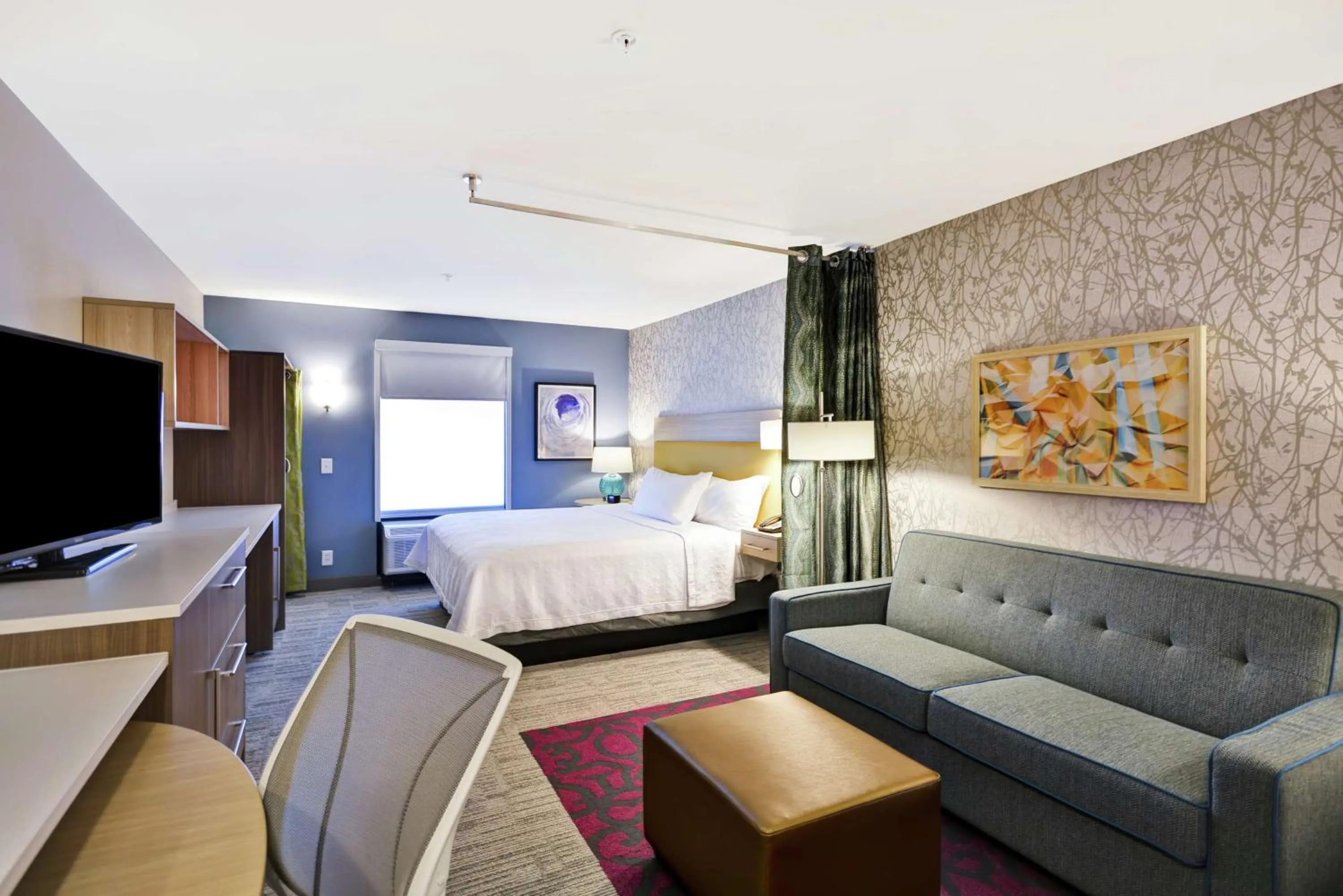 Bedroom, Bed in Home2 Suites By Hilton Warner Robins