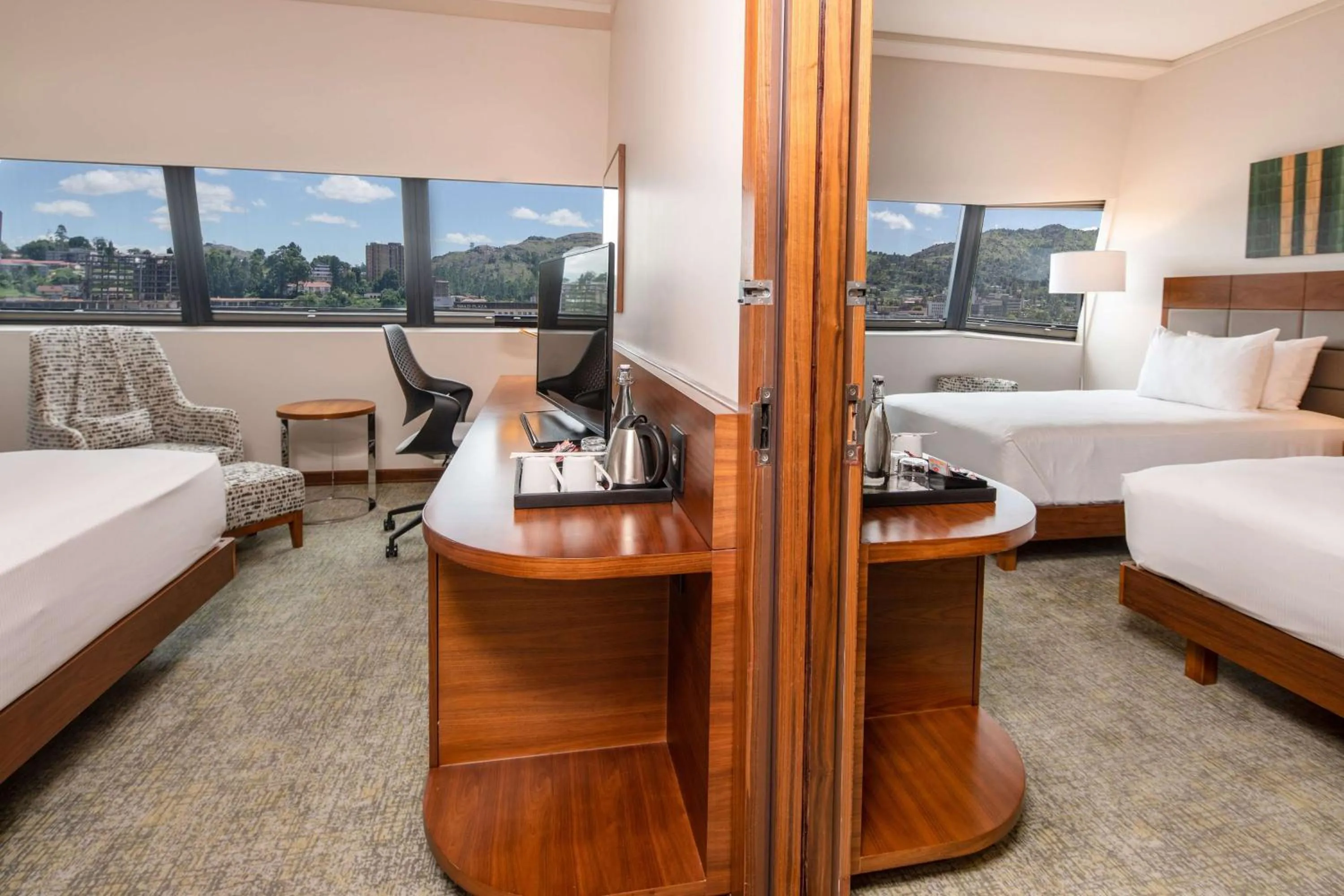 Bed in Hilton Garden Inn Mbabane