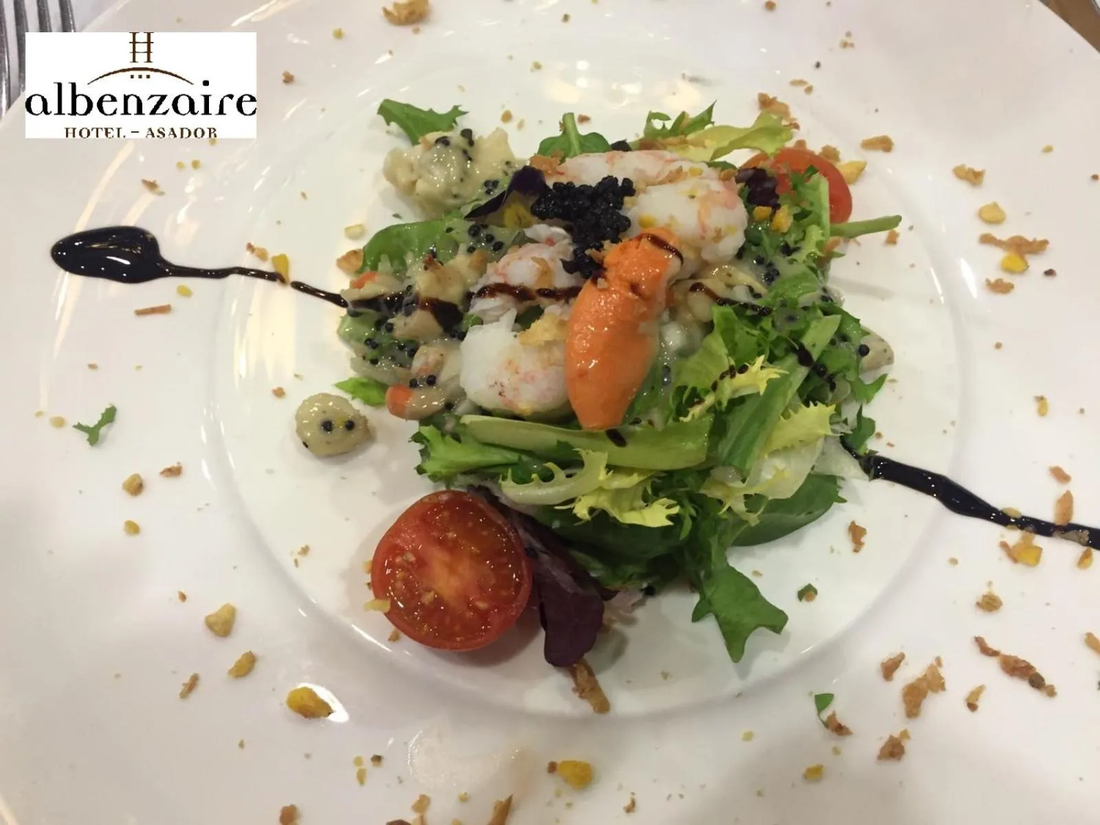 Food in Albenzaire Hotel Asador