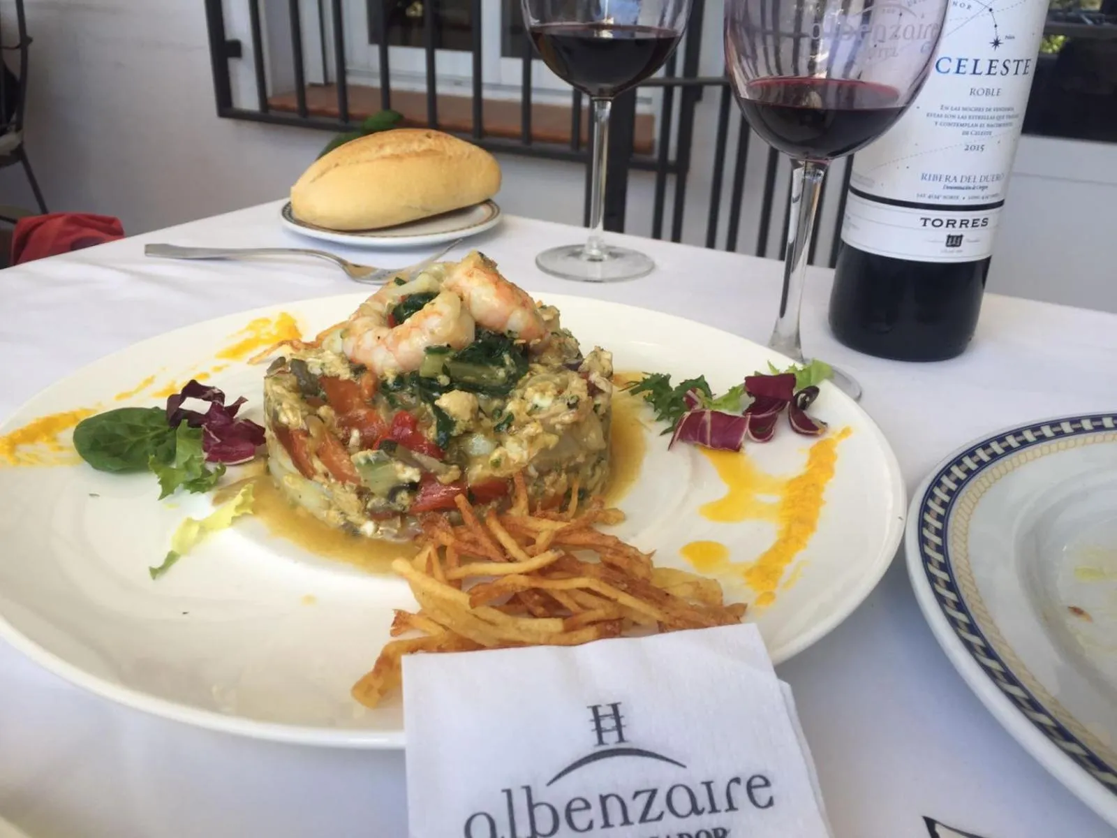 Meals in Albenzaire Hotel Asador